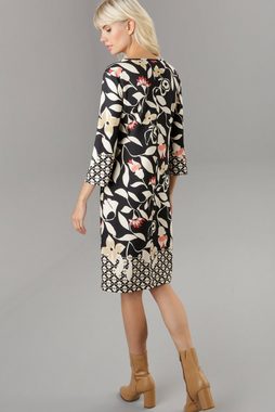 Aniston SELECTED Jerseykleid mit gemusterten Bordüren