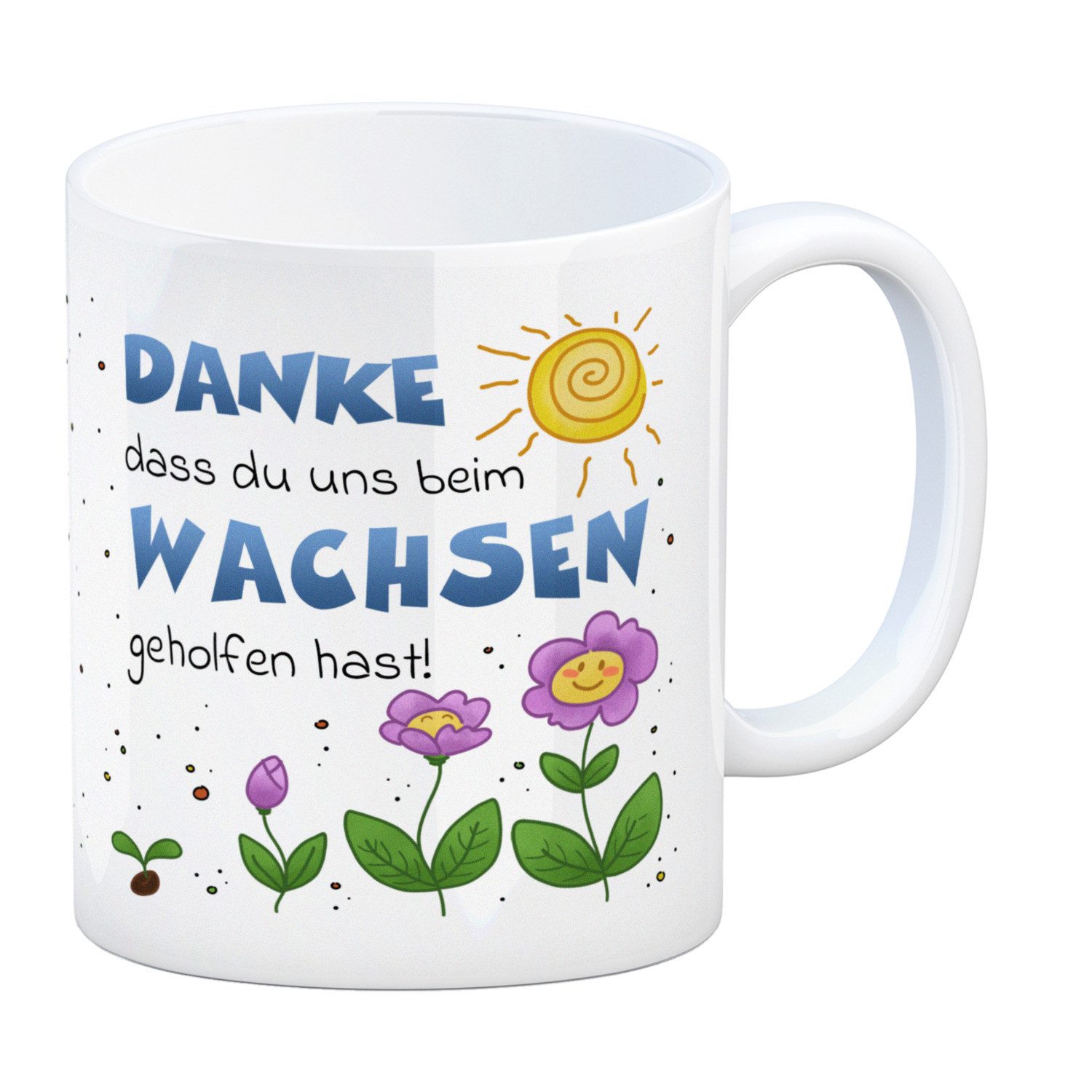 speecheese Tasse Danke Kaffeebecher für Erzieherinnen und Kindergärtnerinnen