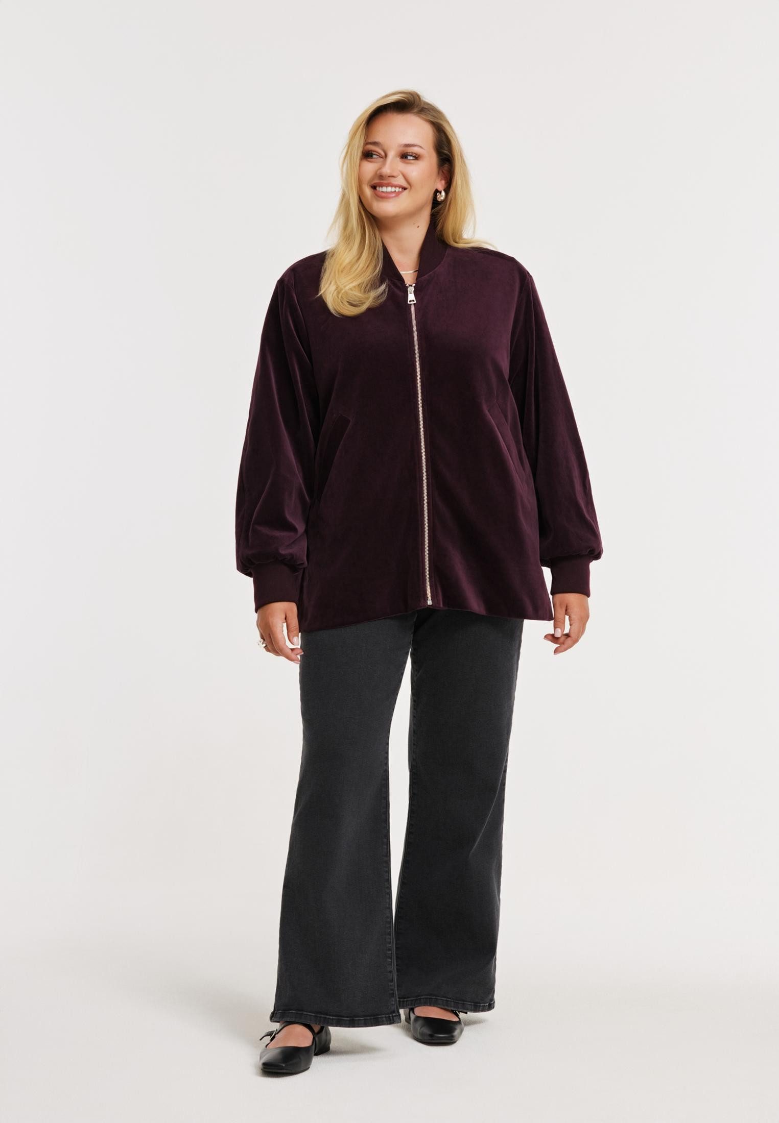 YOEK High-waist-Jeans Damen Jacke mit Langarm günstig online kaufen