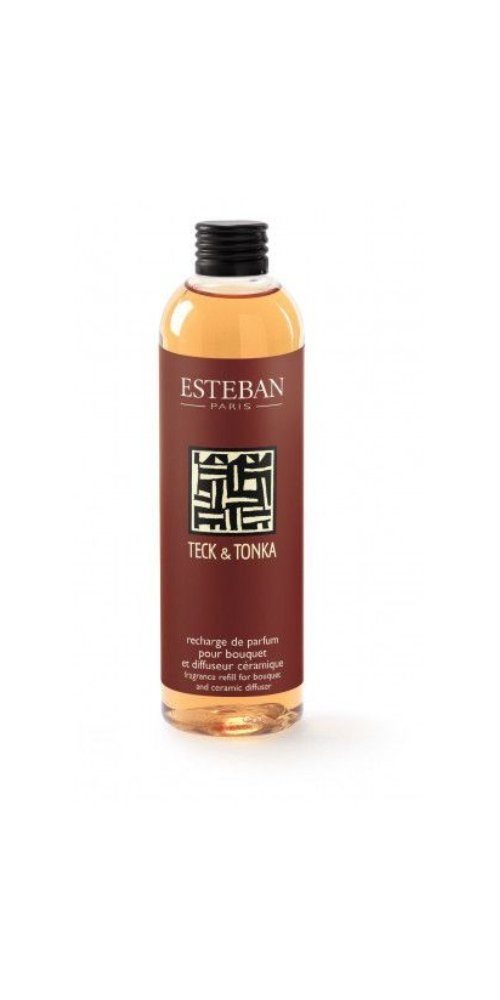 Esteban Raumduft-Nachfüllflasche Nachfüllduft Teck und Tonka, Inhalt in 500ml oder 250ml Flaschen erhältlich