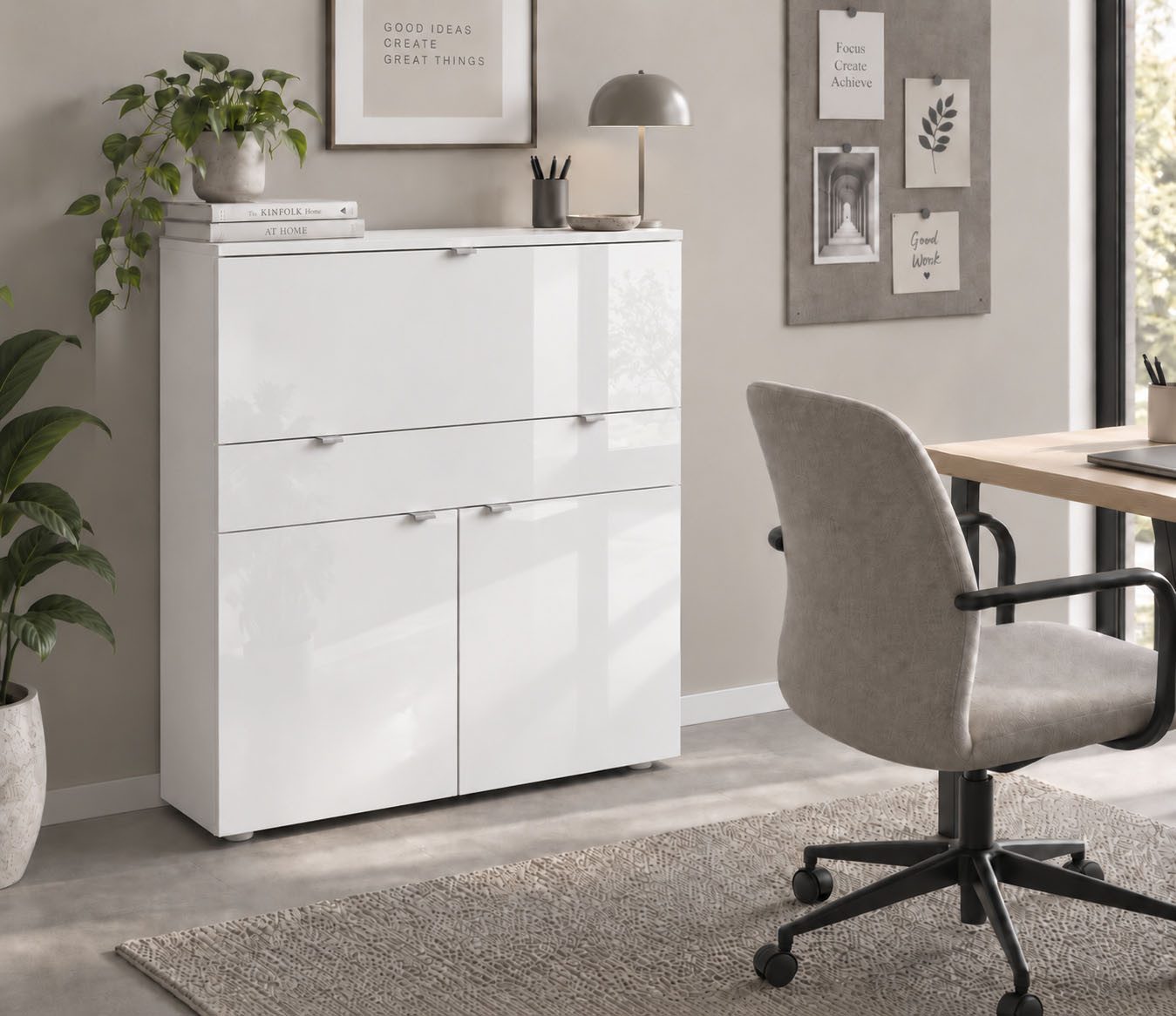 borchardt Möbel Sekretär Dolly, platzsparend, Home-Office-Schreibtisch, Breite 110 cm, Made in Germany