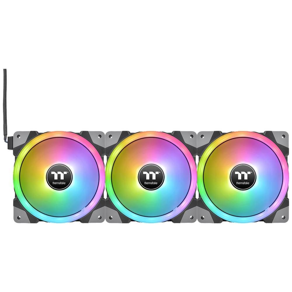 Thermaltake Gehäuselüfter SWAFAN EX14 RGB PC Cooling Fan 3 Pack, inkl. RGB-Beleuchtungssteuerung