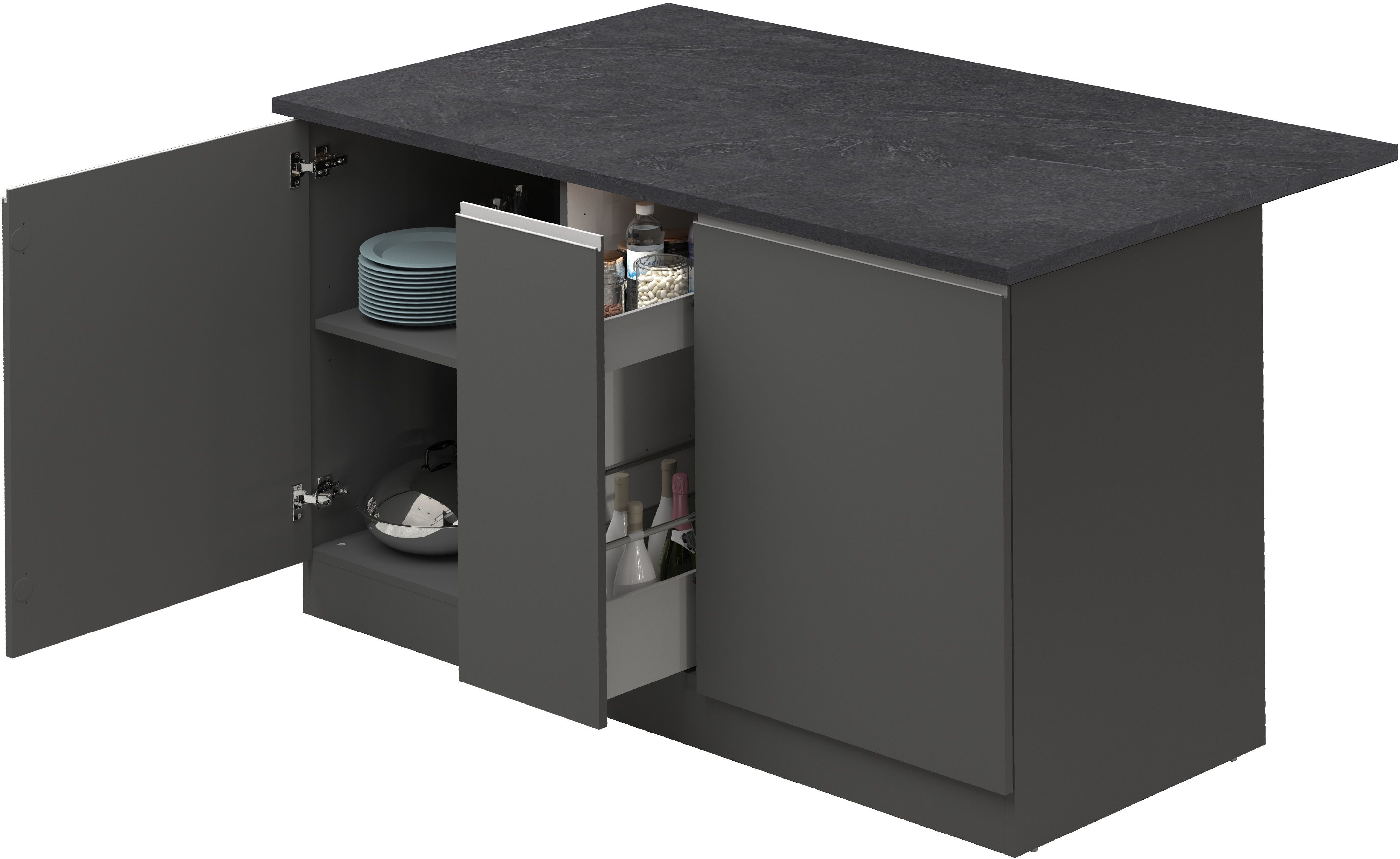 KOCHSTATION Kücheninsel KS-Sole,Kochinsel,Küchenarbeitsblock,Inselküche,Arb günstig online kaufen