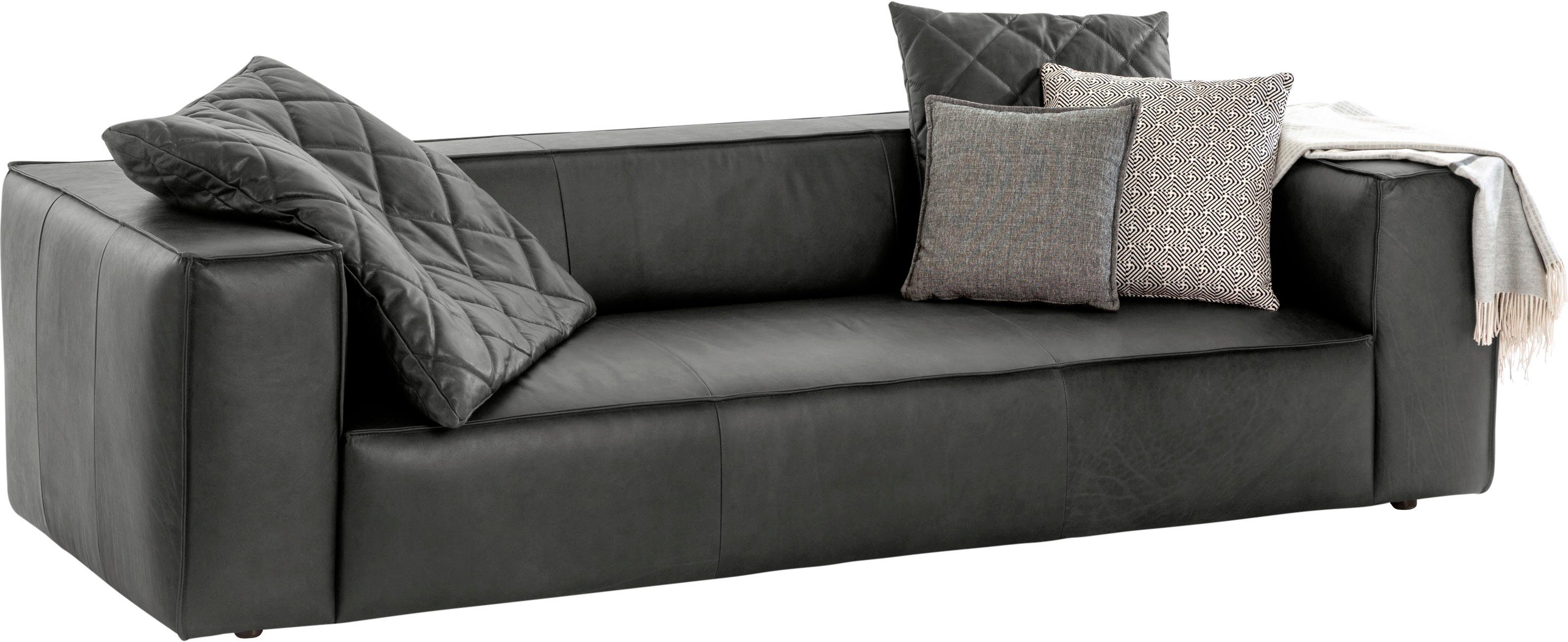 W.SCHILLIG 3-Sitzer around-the-block Mega Sofa mit tollem Sitzkomfort, Breite 260cm, mit eleganter Biese, mit Federkern