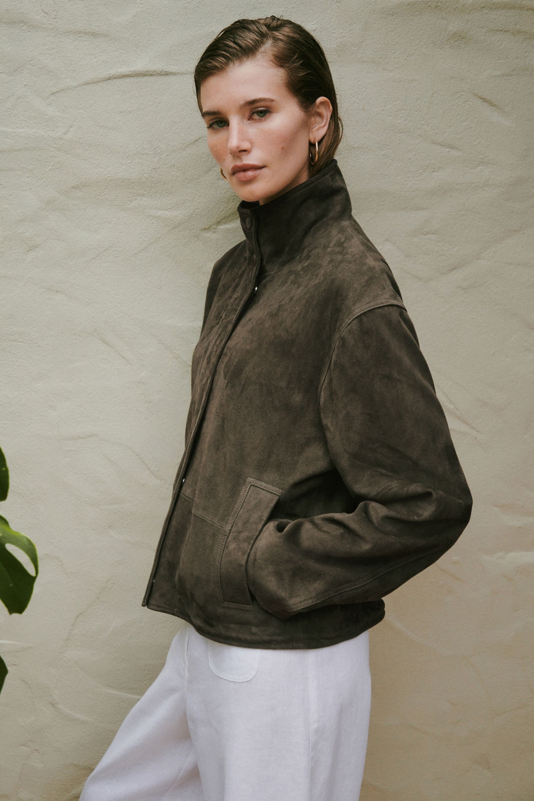 Next Lederjacke N. Premium Jacke aus echtem Veloursleder (1-St) – Bild 5 von 5