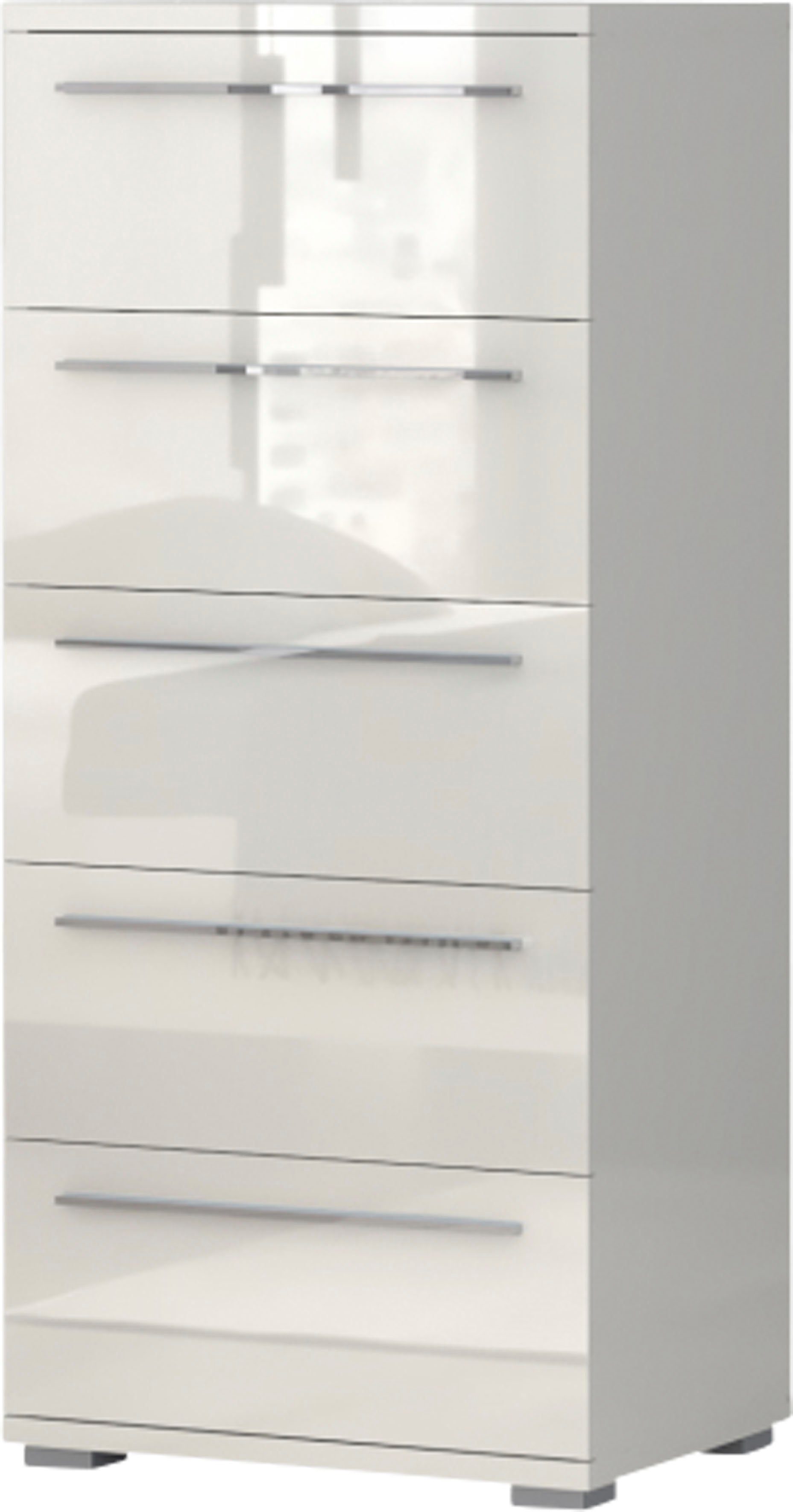 OTTO home Schubkastenkommode Piano, mit 4 oder 5 Schubladen, FSC-zertifizierter Holzwerkstoff, UV lackiert hochglänzend,Soft-Close Funktion, in 2 Breiten und 2 Höhen