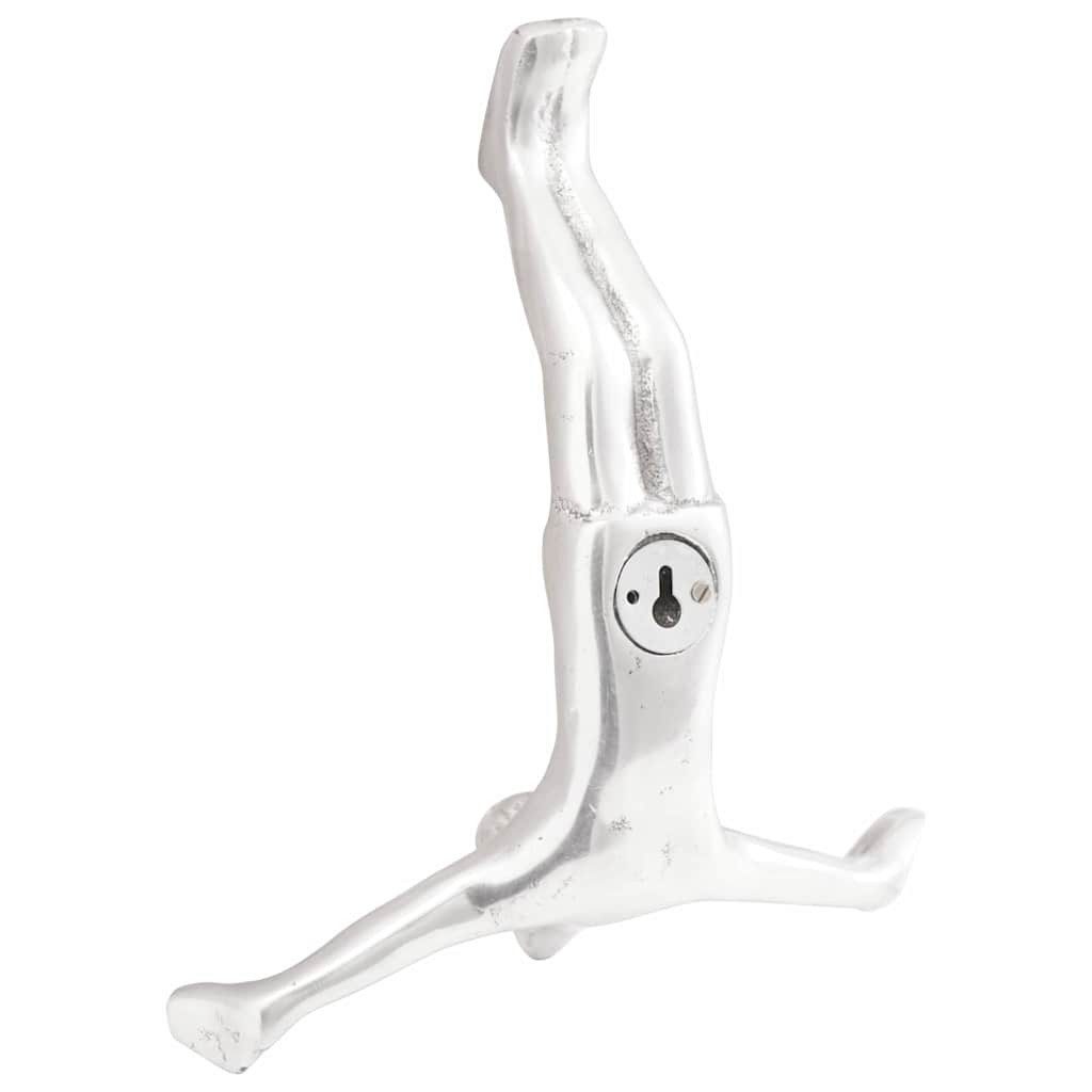 vidaXL Skulptur Skulptur Silber 22 x 8 x 25 cm Aluminium (1 St) günstig online kaufen