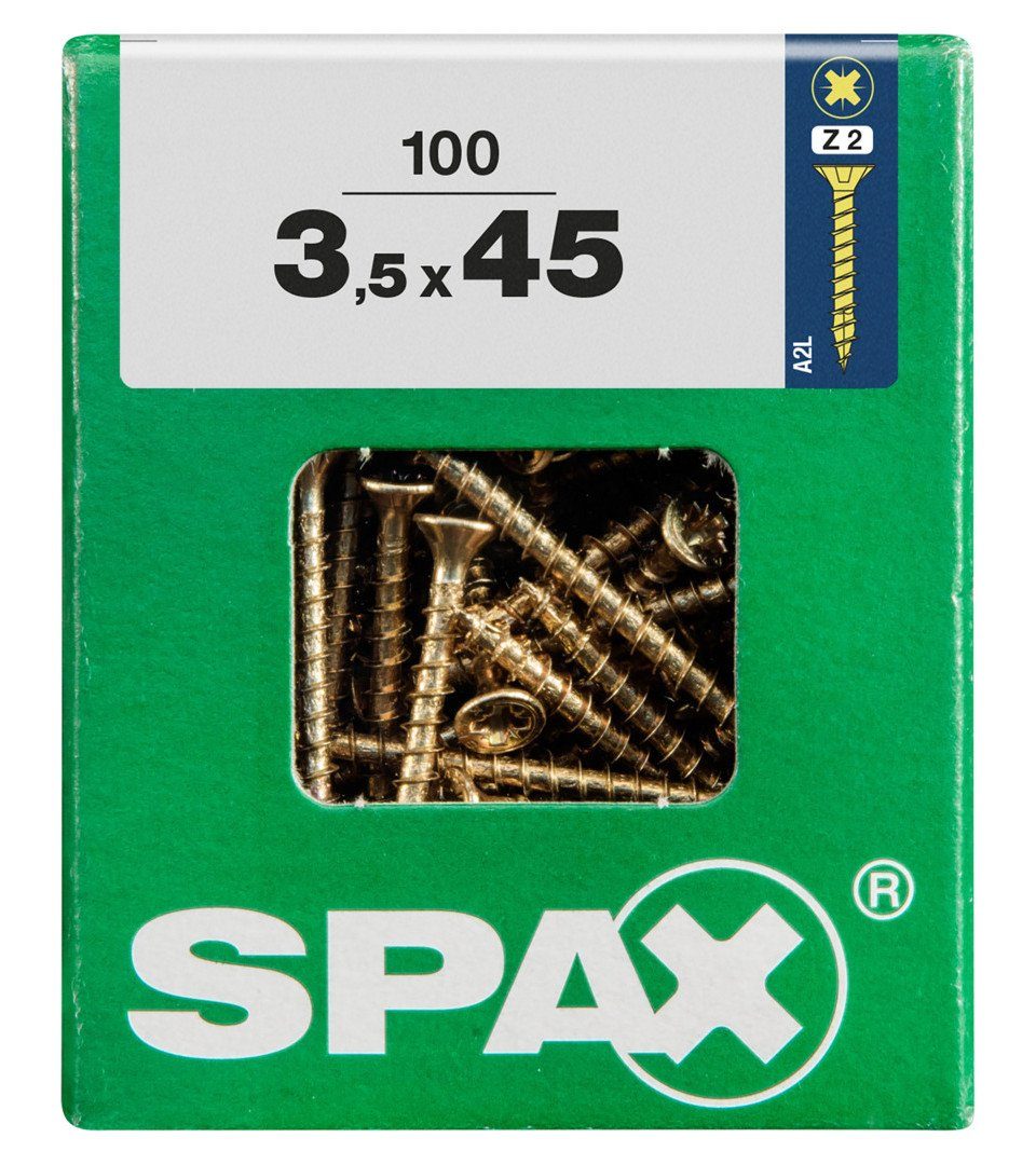 Holzbauschraube Spax Universalschrauben 3.5 x 45 mm PZ 2 - 100