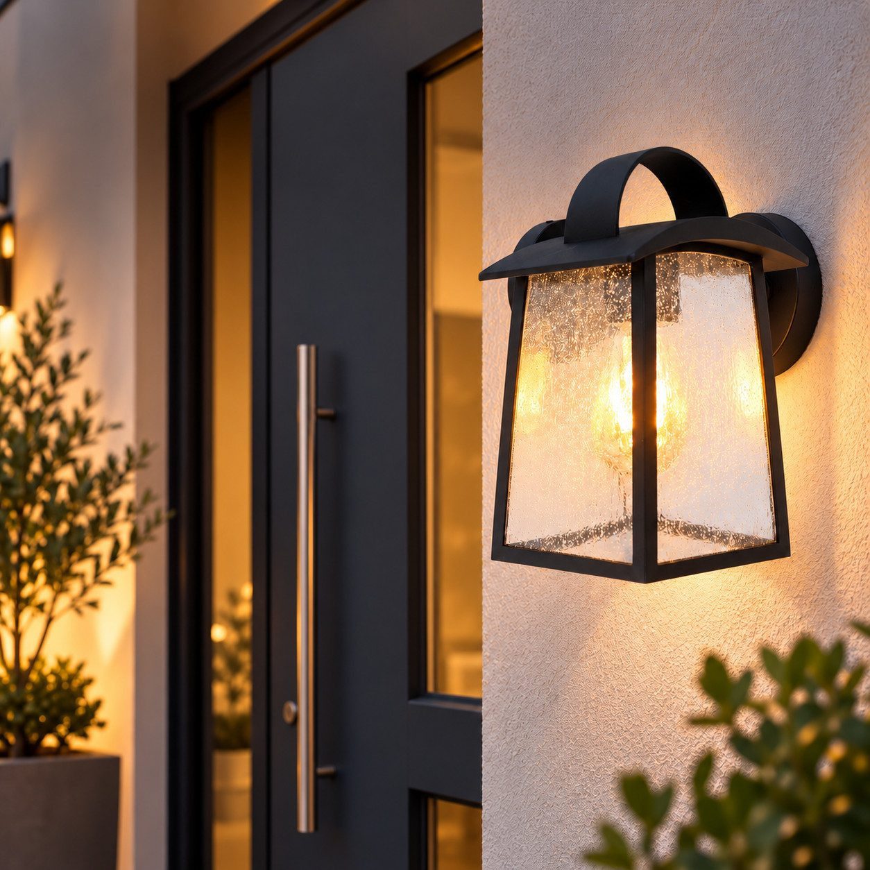 LUTEC Außen-Wandleuchte Außenwandleuchte 40W E27 Wandleuchte Außenlampe Wandlampe, Gartenleuchte Fassadenleuchte Terrassenleuchte Eingangsbeleuchtung