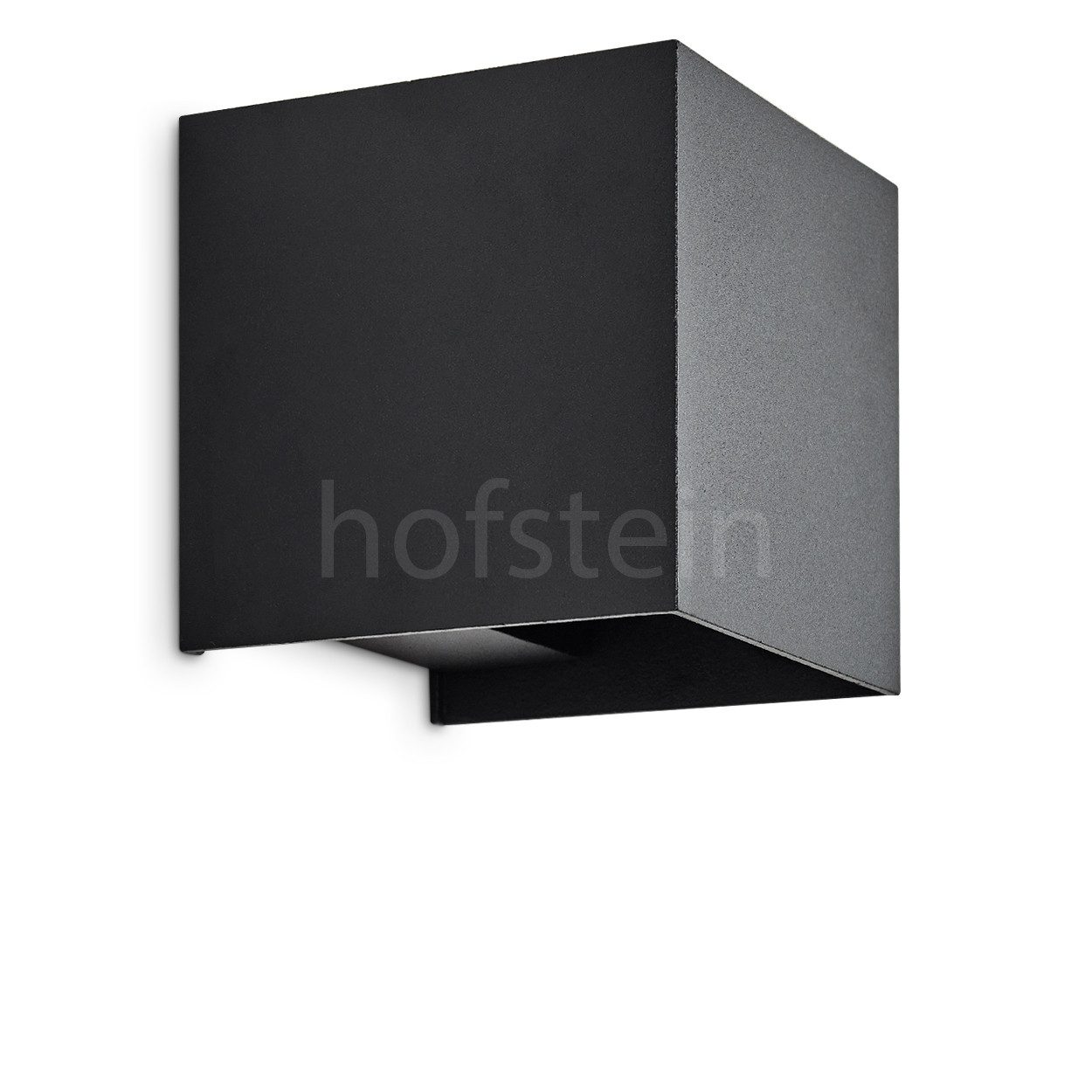 hofstein Außen-Wandleuchte »Salbertand« moderne Außenlampe aus Metall in Schwarz, 3000 Kelvin, Wandlampe mit verstellbarem Lichtspiel, LED 3 Watt, 308 Lumen, IP54