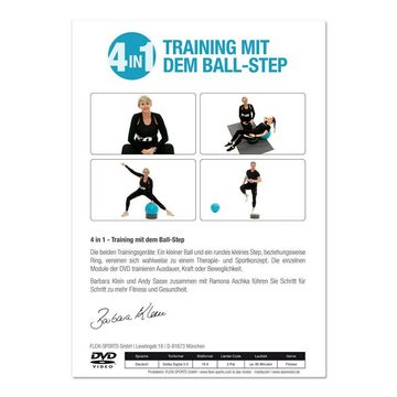 FLEXI-SPORTS® Gymnastikball Gymnastikball 4in1 Step & Ball Multifunktionales Trainingsgerät