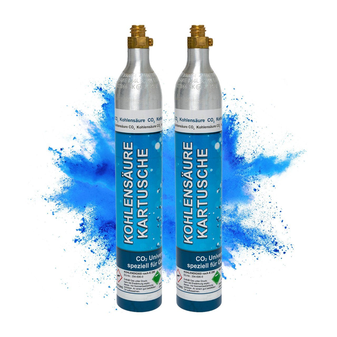 CO₂-Zylinder CO2-Kartusche Soda 425g für je bis zu 60 Liter Sprudel Wasser