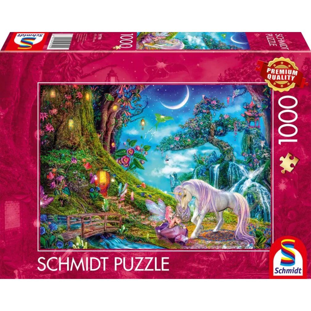 Schmidt Spiele Puzzle Wo Sich Einhorn Und Elfe Gute Nacht Sagen (1000 Teile günstig online kaufen