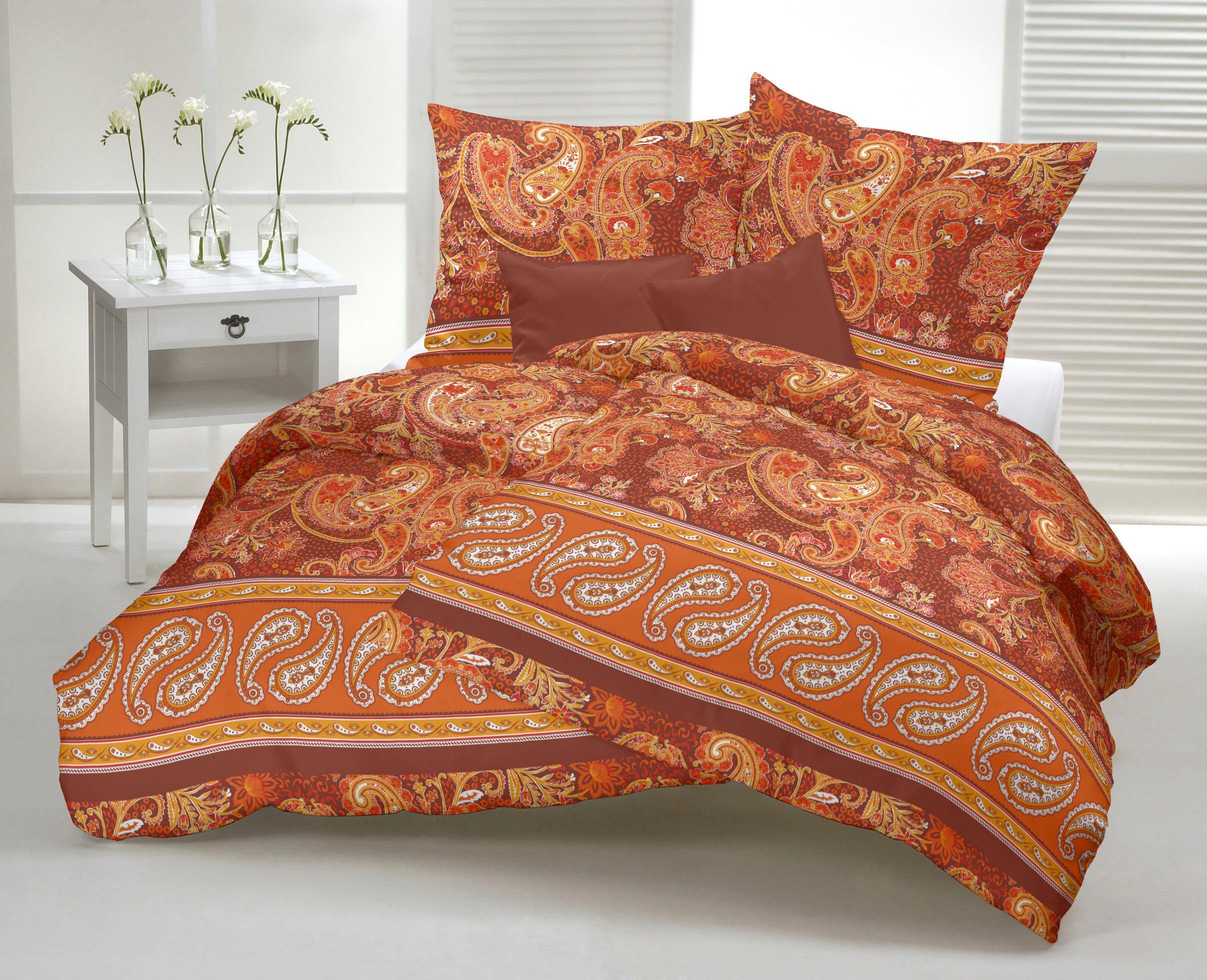 CASATEX Bettwäsche Sentta, Satin, 2 teilig, harmonisches Paisleydessin günstig online kaufen