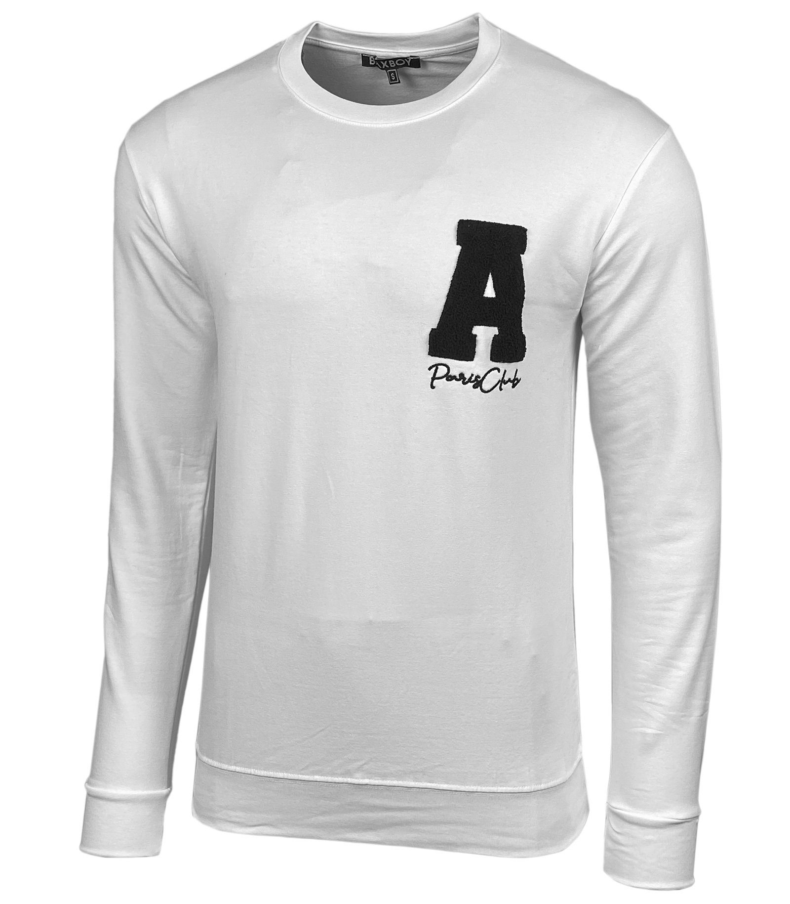 Baxboy Longshirt Baxboy Herren Longsleeve Moderner College style Langarmshirt Shirt 728