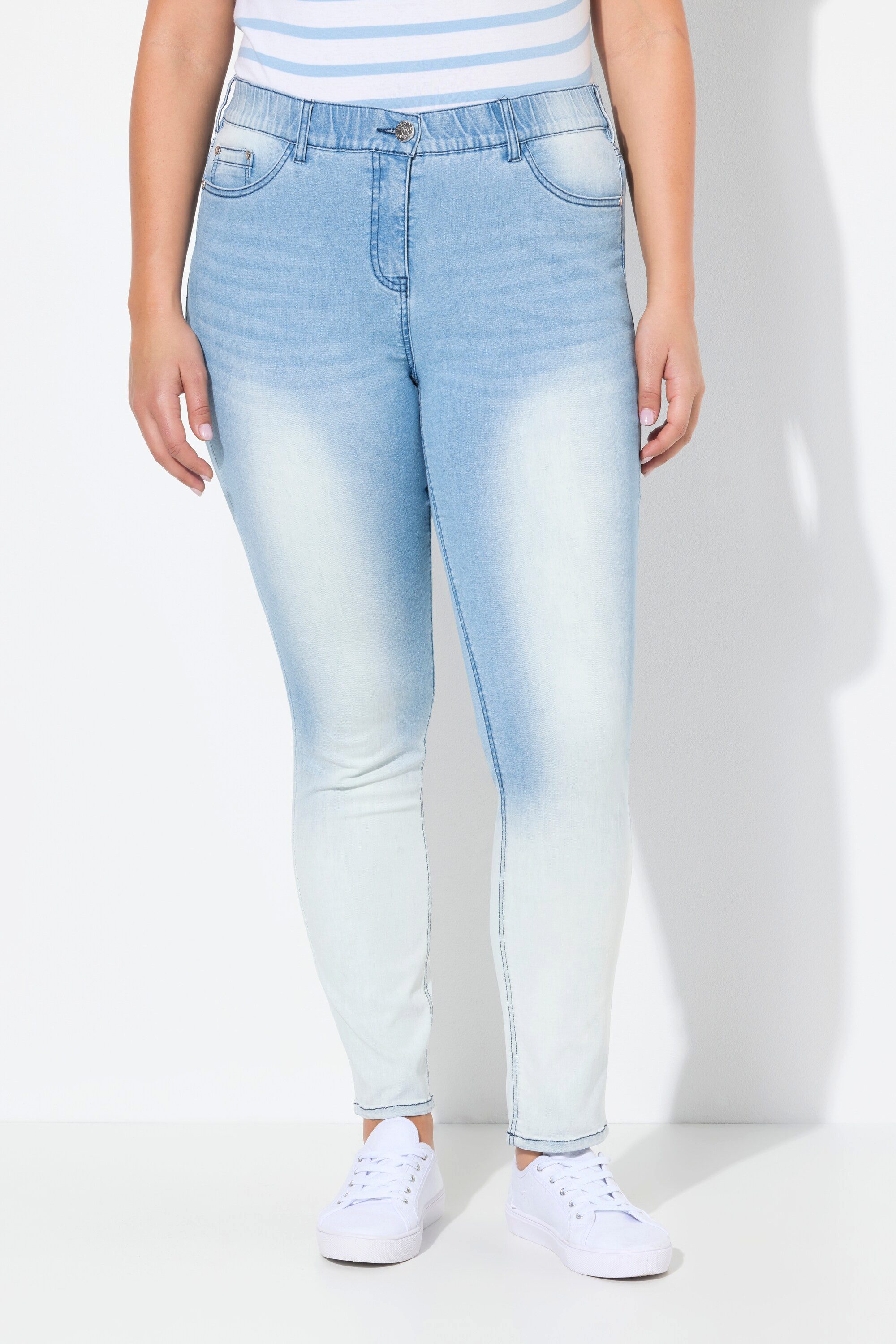 Ulla Popken Regular-fit-Jeans Jeans Sarah schmales Bein 5-Pocket-Hose Stret günstig online kaufen
