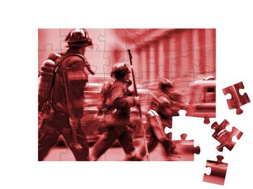 puzzleYOU Puzzle Feuerwehrmänner, 48 Puzzleteile, puzzleYOU-Kollektionen Feuerwehr