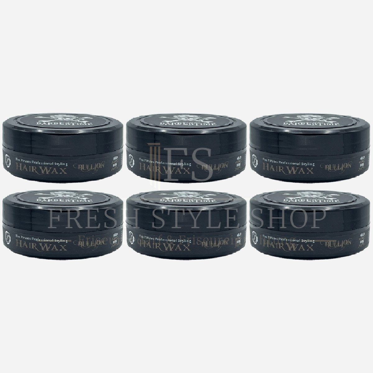 BARBERTIME Воск для волос 6x Воск для волос Hair Wax Styling Wax 150ml Bullion, 6-tlg.