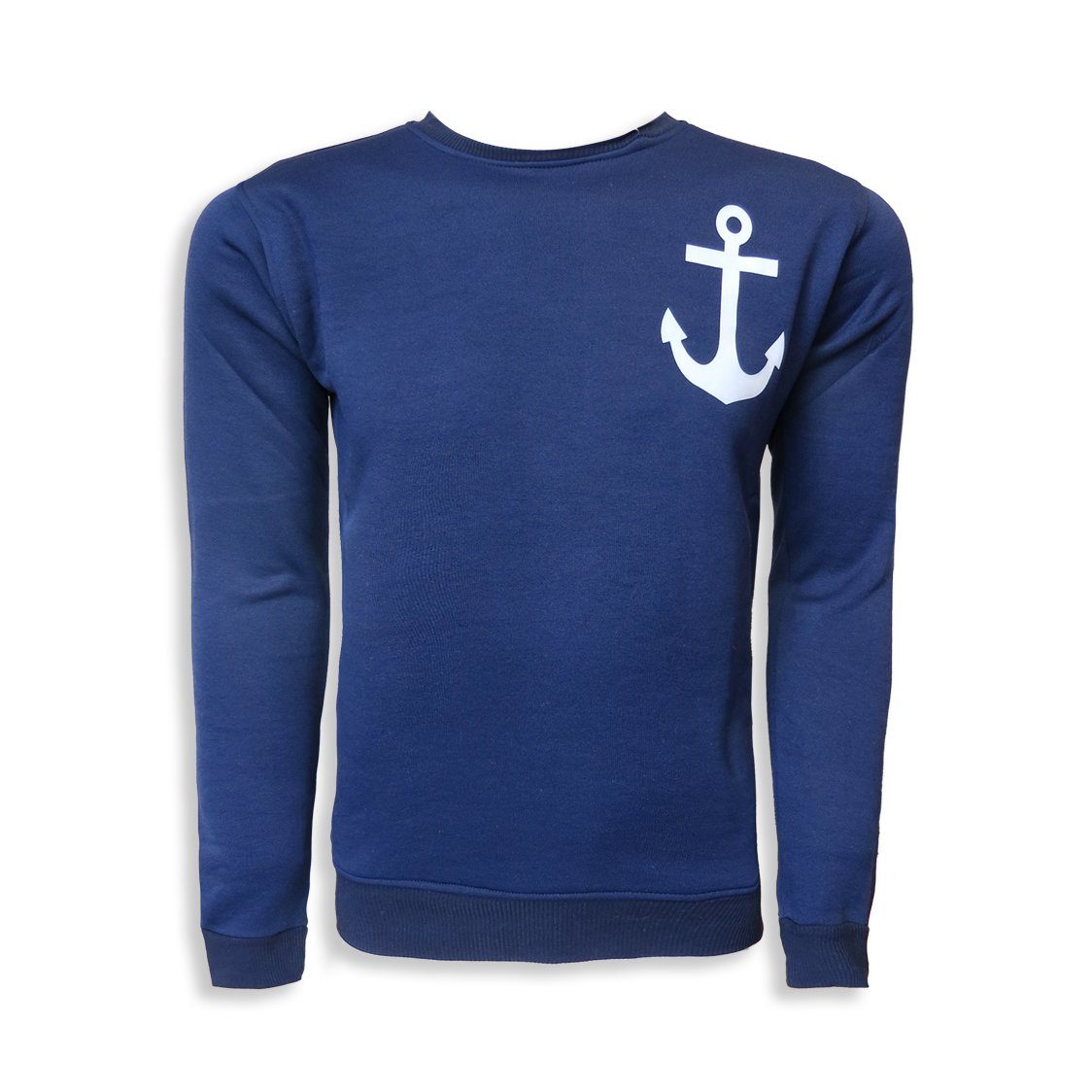 Sonia Originelli T-Shirt Sweatshirt Pullover geeignet Maritim Herren Unifarben "Anker" Druck für: Herren