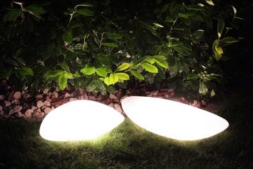 Kiom Dekolicht Leuchtender Stein GlowStone 60x40x18 cm 2x E27, Ablauf verschließbar, Leuchtmittel nicht inklusive, Leuchtmittel abhängig