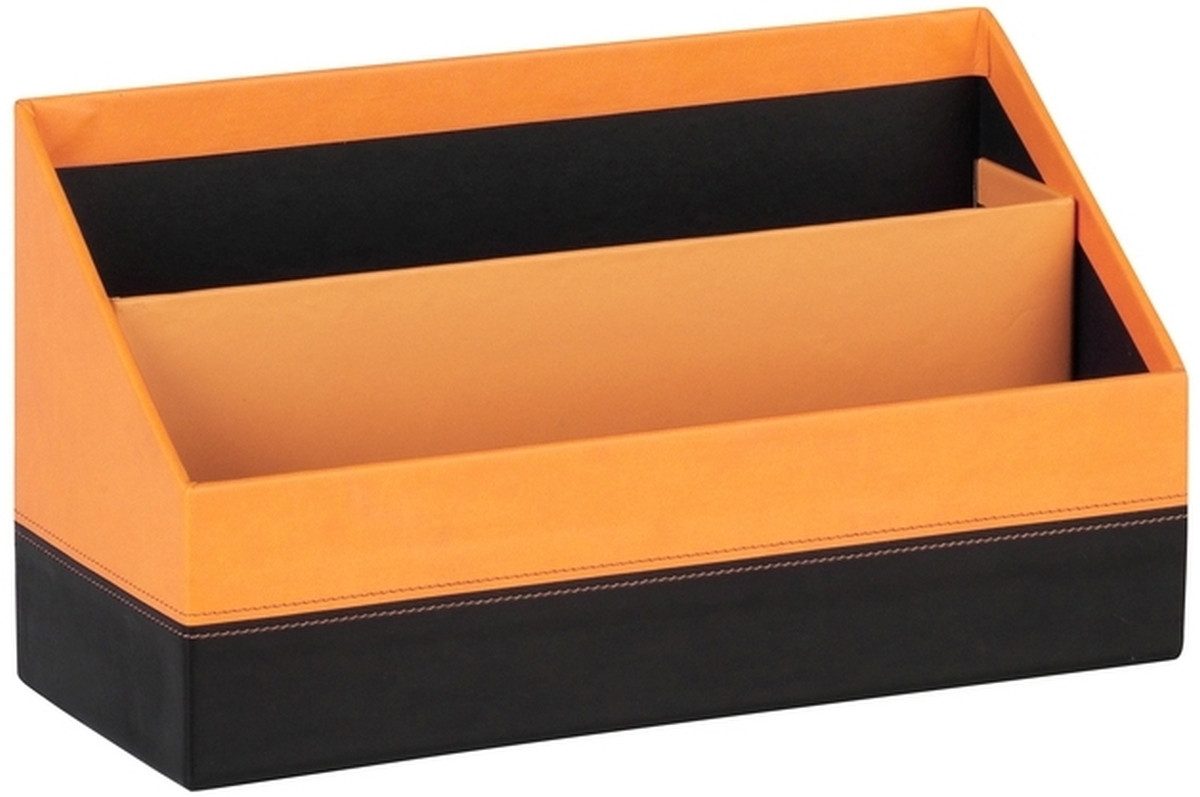 Briefablage Briefständer 20x10x14vm orange/schwarz