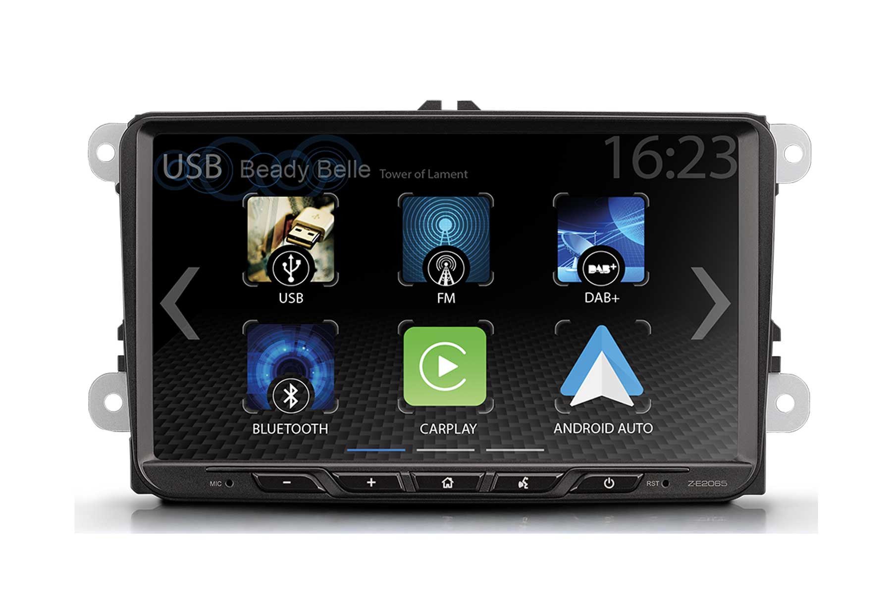 Zenec Z-E2065 Fahrzeugspezifisches Infotainment System für VAG Fahrzeuge Autoradio (Freisprecheinrichtung, Freisprecheinrichtung)