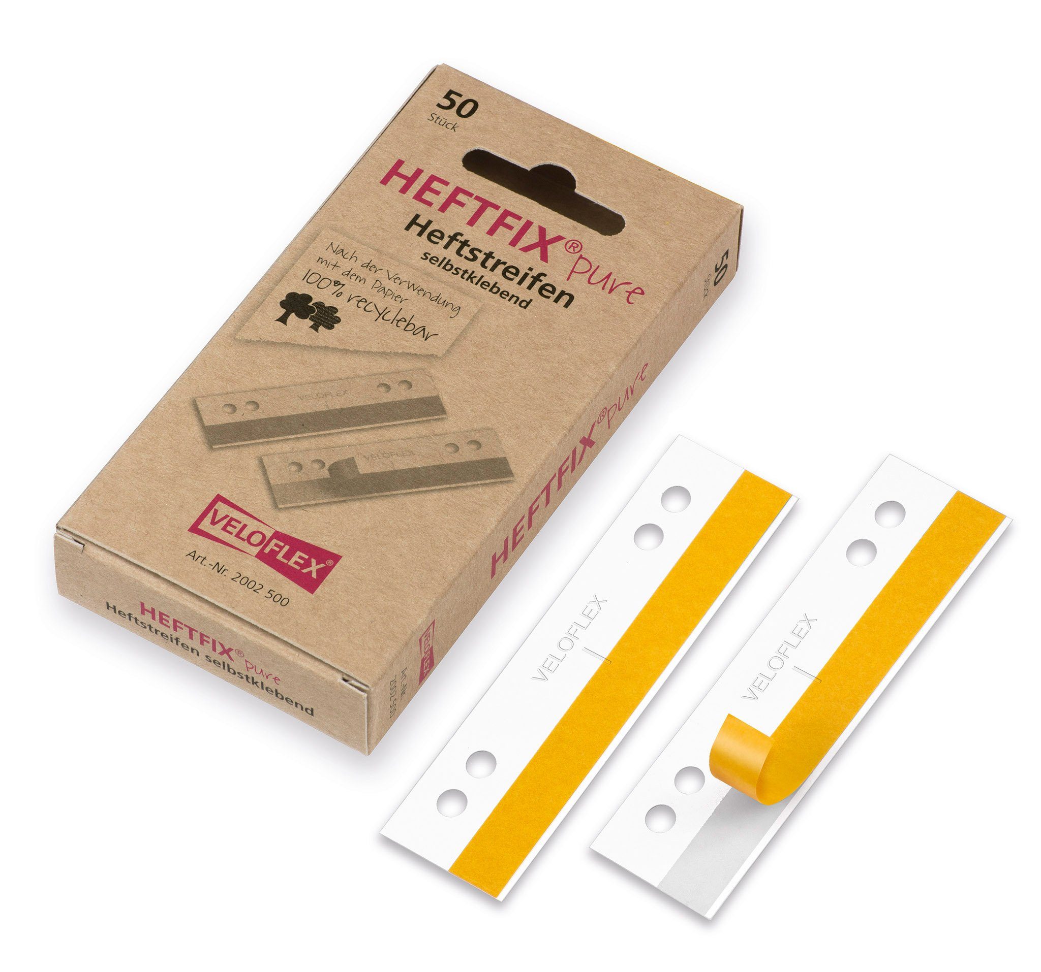 VELOFLEX Abheftstreifen VELOFLEX® 2002500 Heftstreifen HEFTFIX® pure 105mm