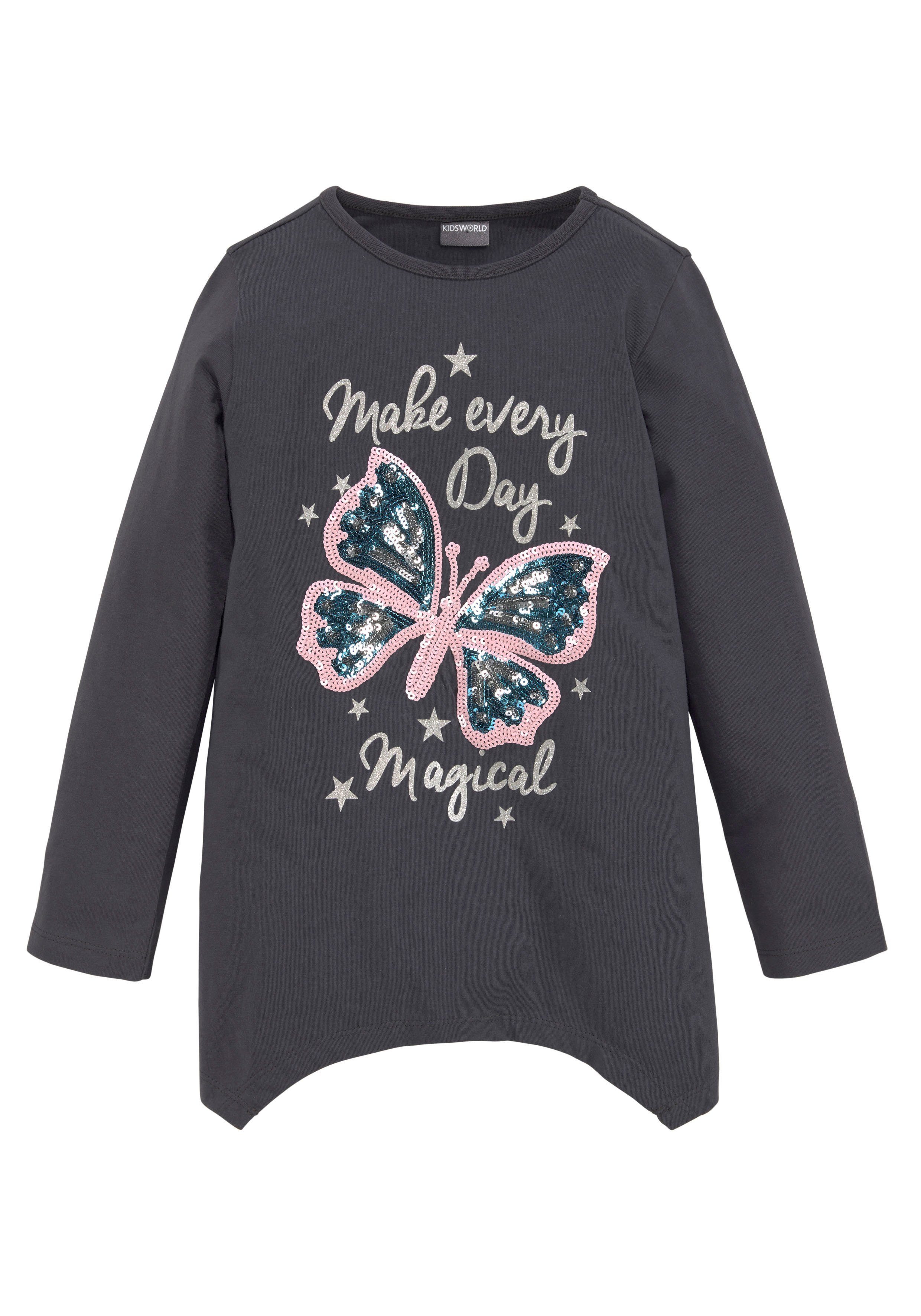 KIDSWORLD Langarmshirt & Leggings 2tlg. Set Shirt + Leggings mit Glitzerdetails (Set, 2-tlg., 2) niedlicher Schmetterling für kleine Mädchen. € 24,99, (€ 24,99 pro 1 Stk).