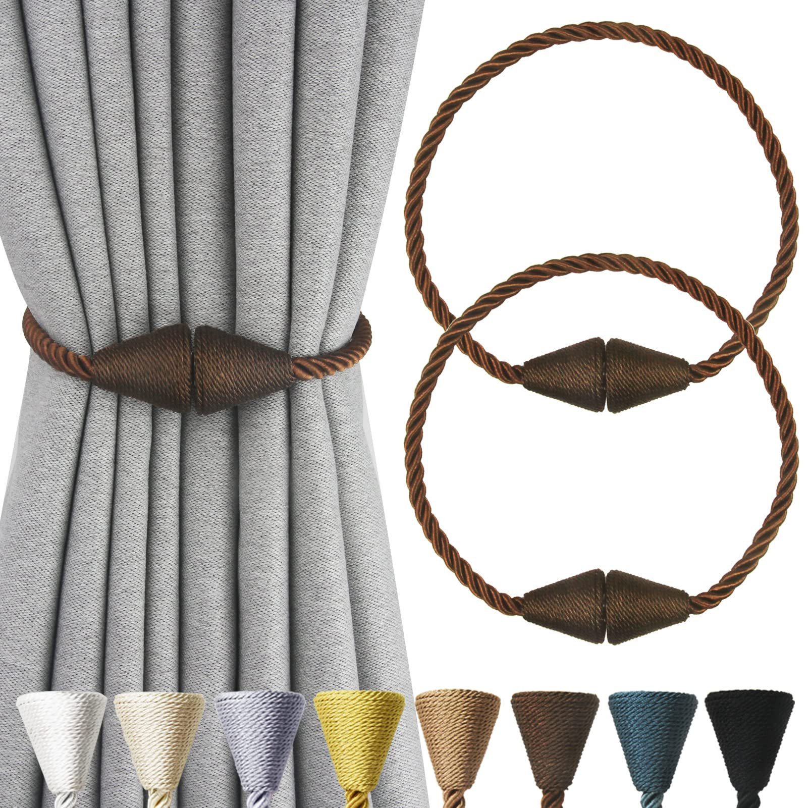Agger Raffhalter Magnetische Vorhang Raffhalter 2 Stück, Vorhang Raffhalter Schnallen, (2-tlg), Holdbacks Halter Haken Clip für Zuhause Schlafzimmer Büro