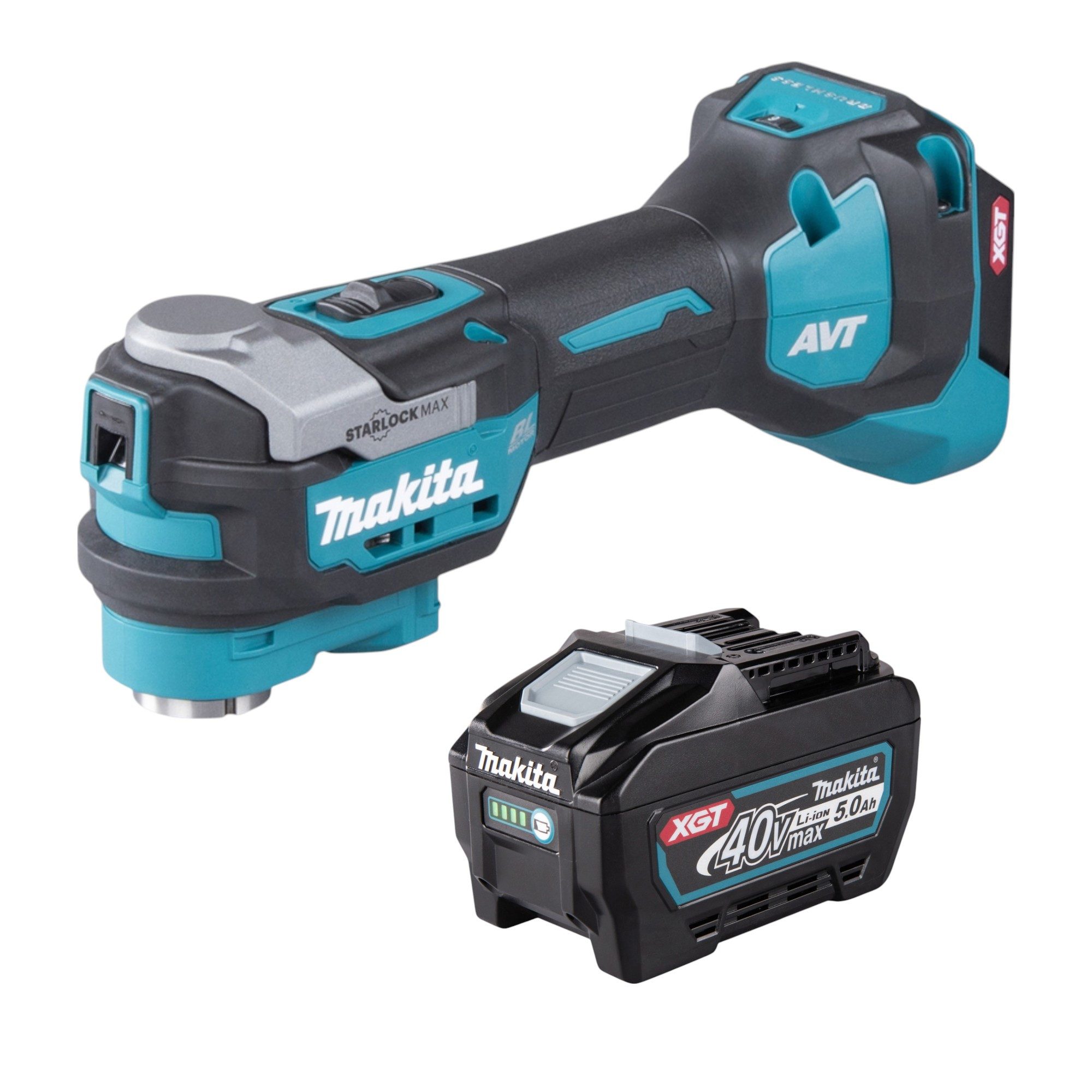 Makita Akku-Multifunktionswerkzeug TM 001 GT1 40 V max. Starlock Max Brushless + 1x Akku 5,0 Ah