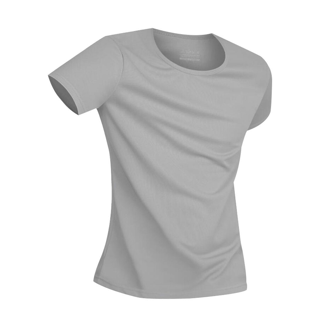 DEBAIJIA Kurzarmshirt Antifouling T-Shirt Wasserdichtes Rundhalsausschnitt Grau Kurzarm