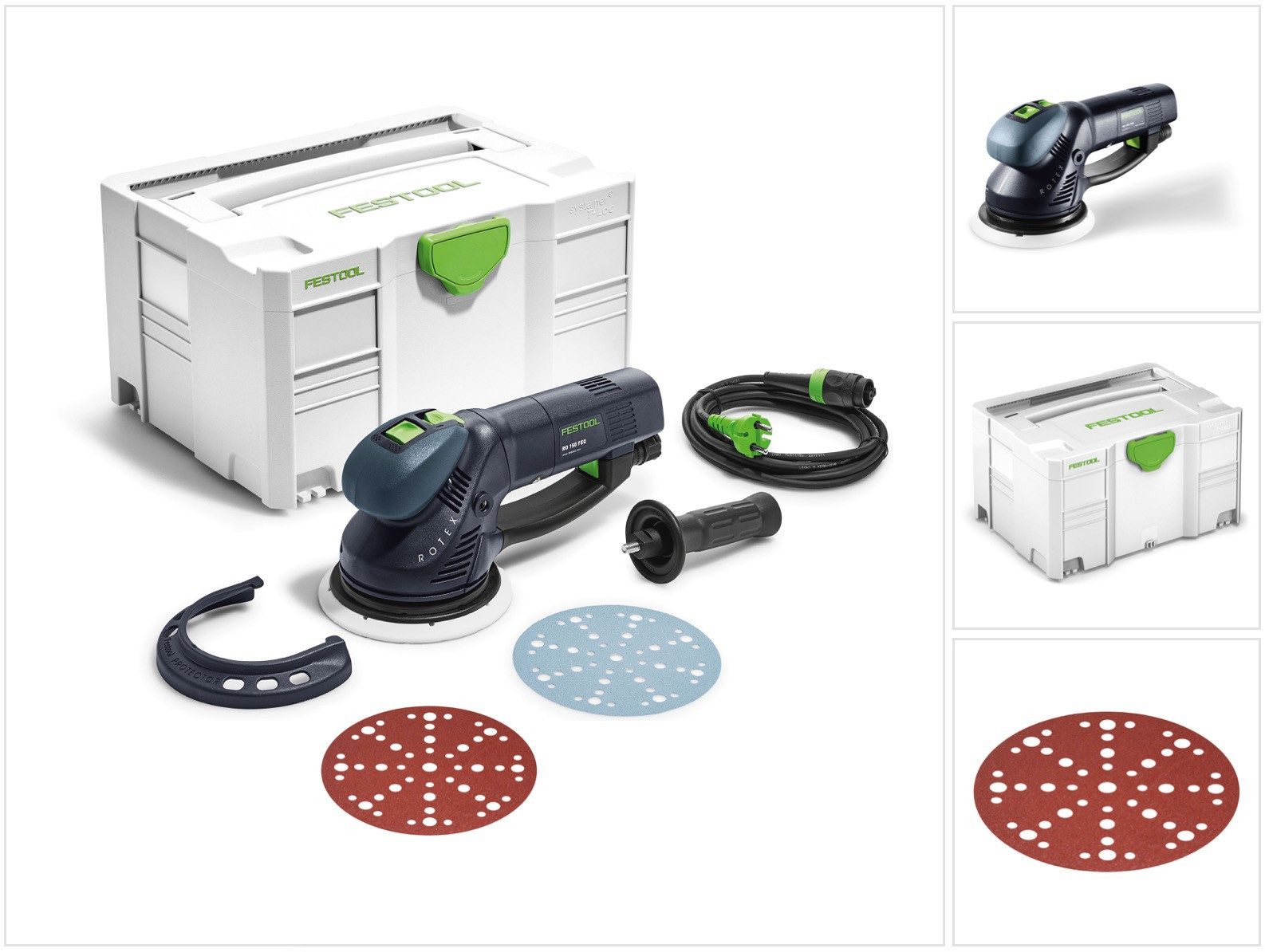 FESTOOL Exzenterschleifer RO 150 FEQ-Plus ROTEX Getriebe Exzenterschleifer 720W 5mm Hub (57180