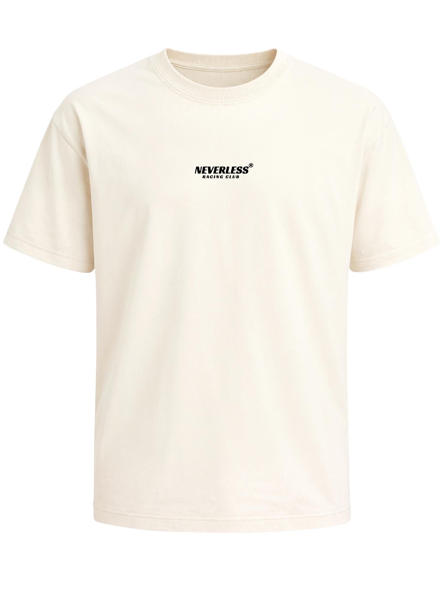 Neverless Oversize-Shirt Herren T-Shirt - Firenze Mugello - Oversized Relaxed Fit Sommer mit Print – Bild 3 von 5