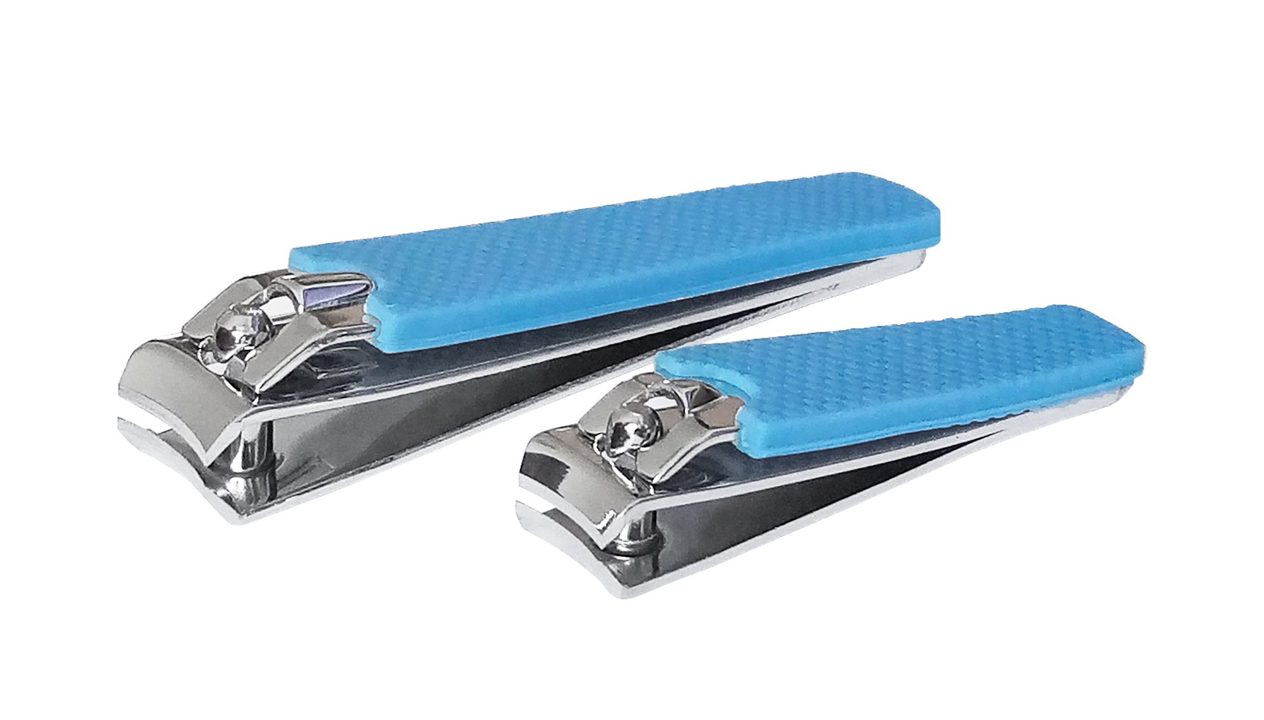 Nagelknipser NAGELKNIPSER 2er Set Zehennagelknipser Fußnagelknipser Nagel 95 (Blau)