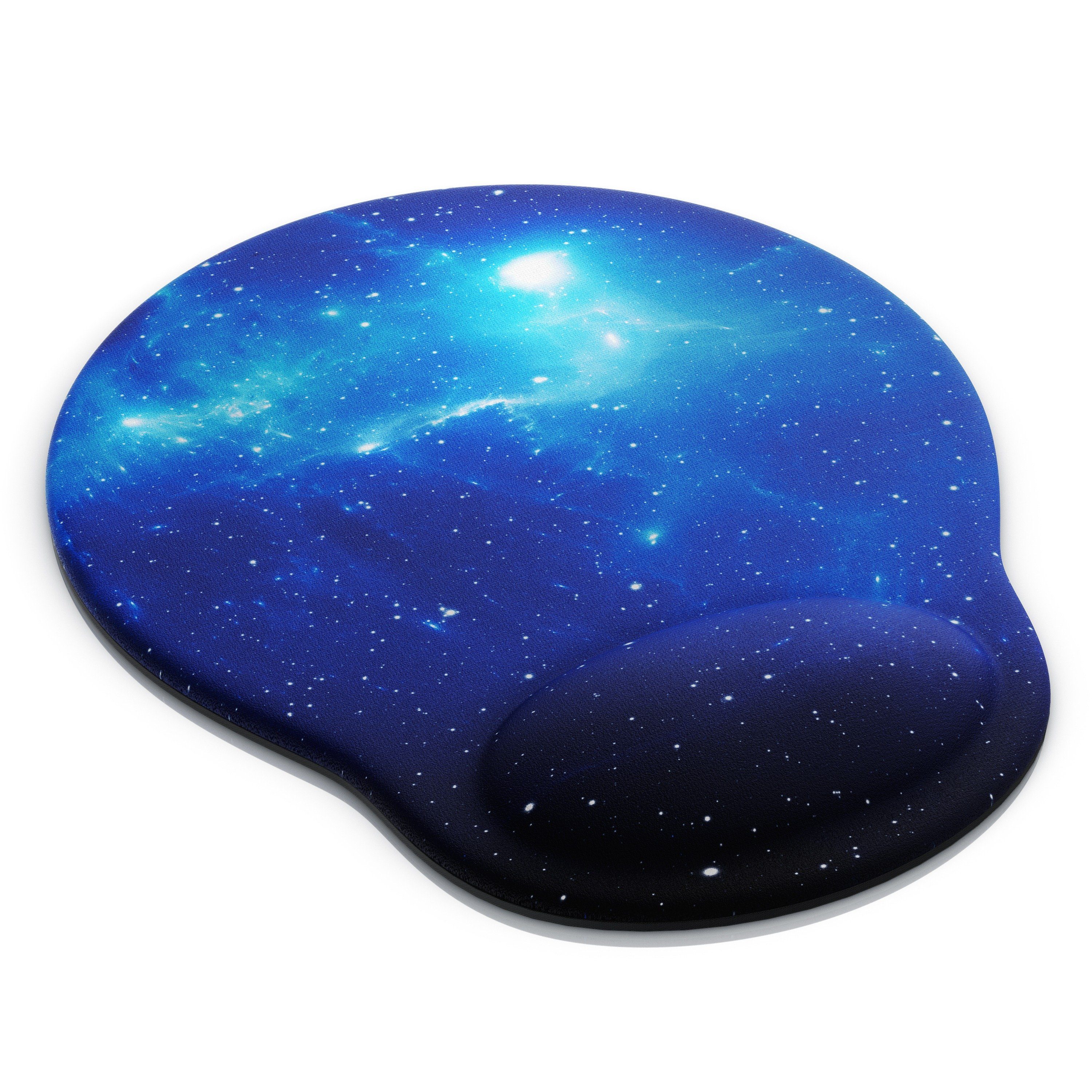 CSL Mauspad Office Gel Mousepad mit ergonomischer Handgelenkauflage, (1-St), Office Gel Mousepad mit ergonomischer Handgelenkauflage,Space