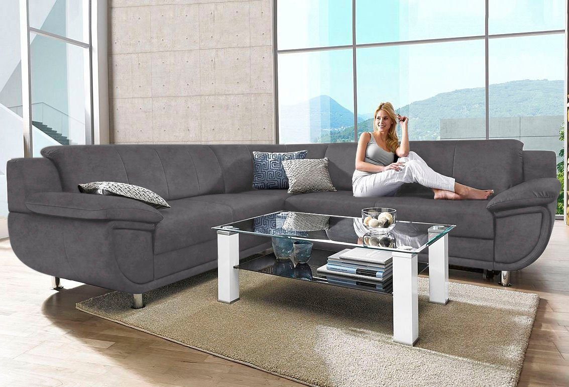 TRENDMANUFAKTUR Ecksofa Rondo wahlweise mit Schlaffunktion, günstig online kaufen