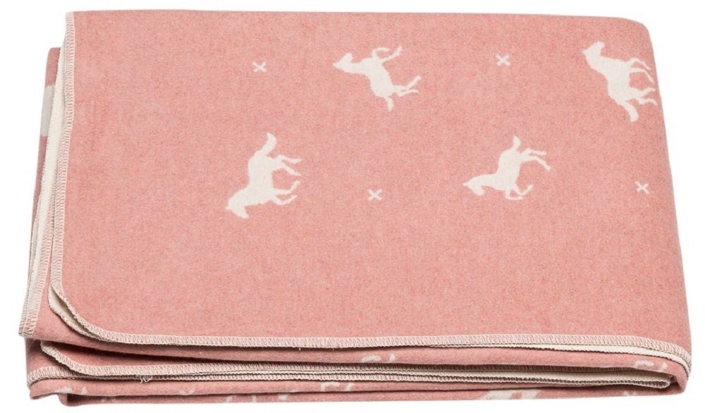 Kinderdecke Juwel 'Pferde allover' 140 x 200 cm, DAVID FUSSENEGGER günstig online kaufen