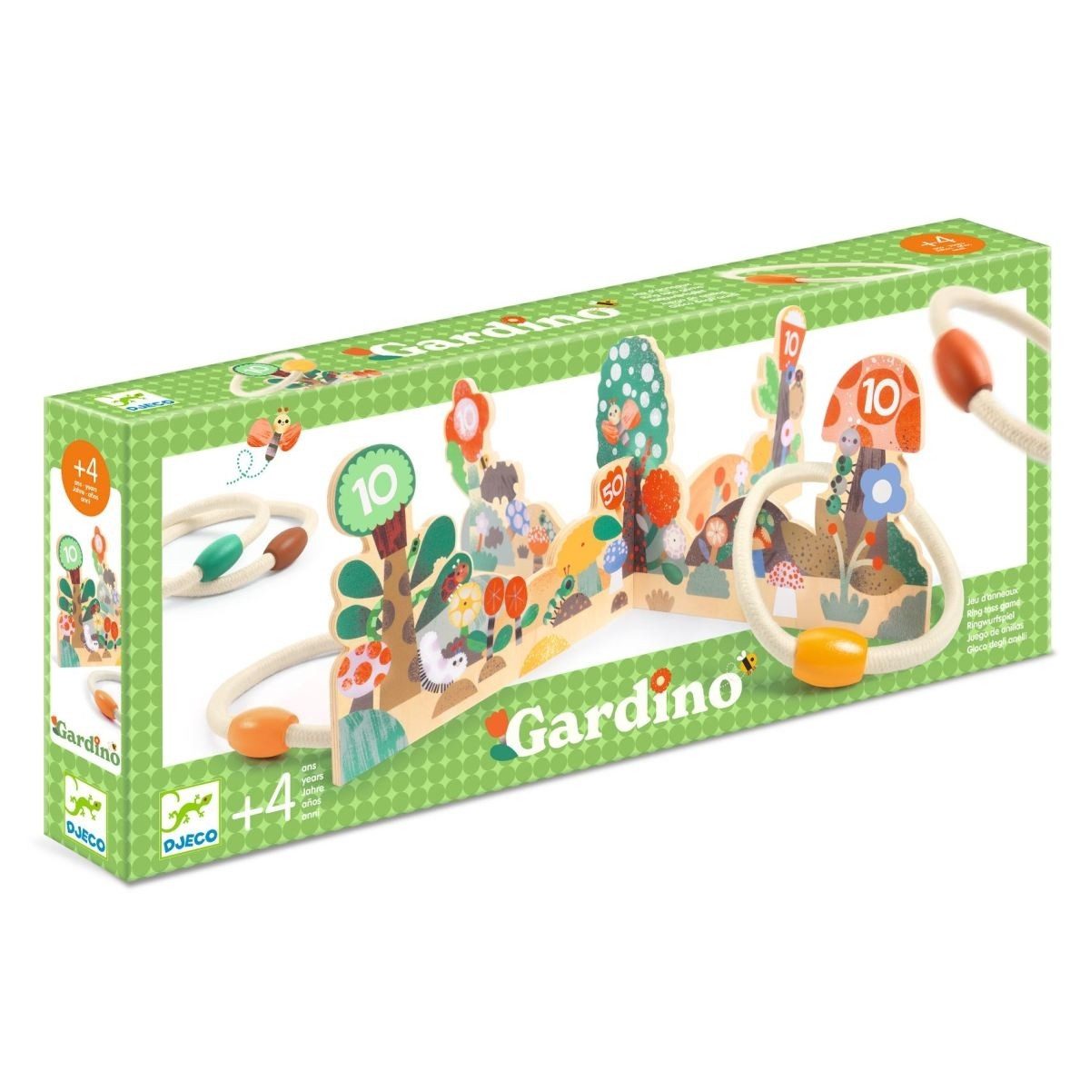 DJECO Spiel Wurfspiel Gardino für Kinder, Wurfspiel Gardino, Wurfspiel