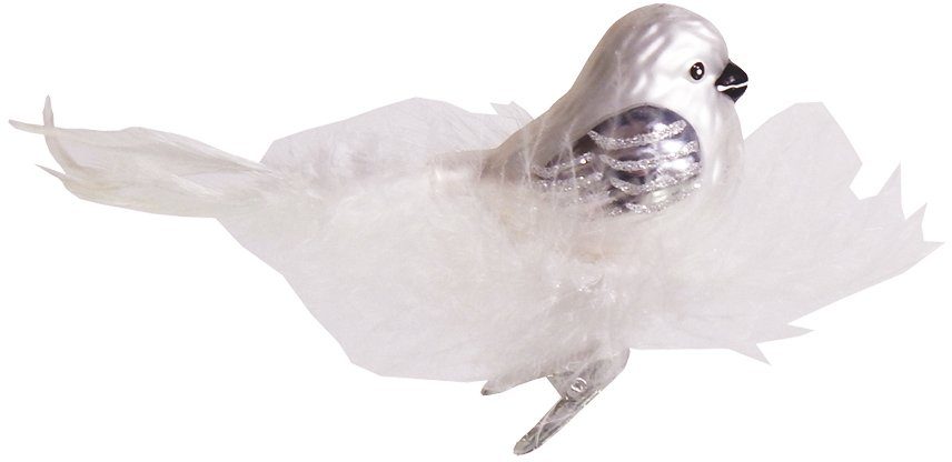 Krebs Glas Lauscha Weihnachtsbaumklammer CBK50252, Weihnachtsdeko, Christbaumschmuck (1-tlg), Vogel