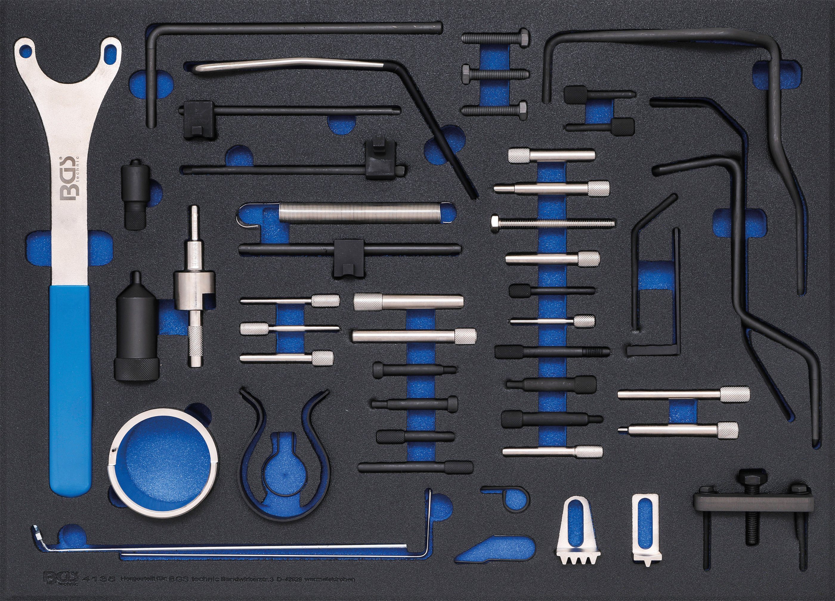 BGS Werkzeugset Werkstattwageneinlage 3/3: Motor-Einstellwerkzeug, für Fiat, Ford, Citroën, Peugeot | Werkzeug-Sets