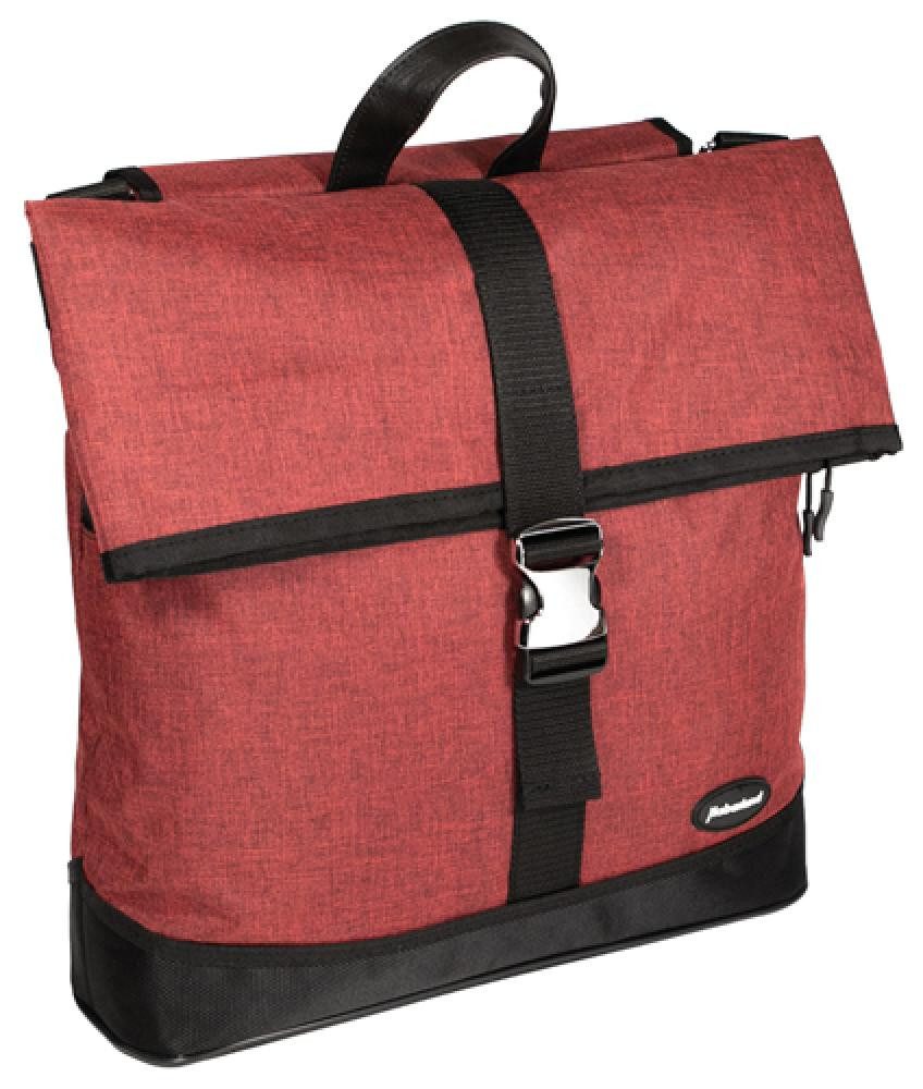 Haberland Fahrradtasche Haberland Melan I Shopper-Gepäckträgertasche rot - geräumige Einzeltas