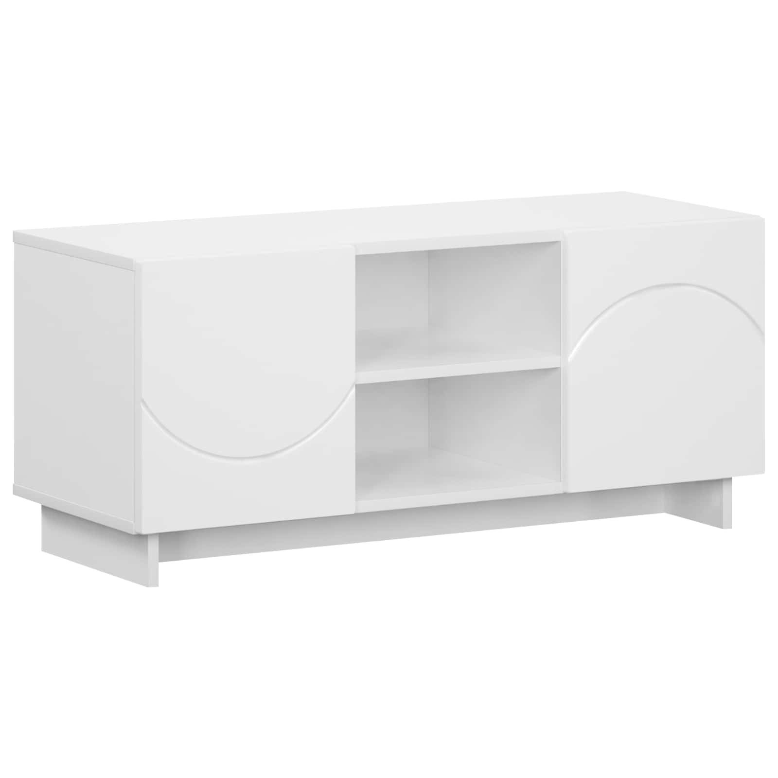 vidaXL TV-Schrank TV-Ständer 90 x 34,5 x 40 cm Weiß Holzwerkstoff (1-St)
