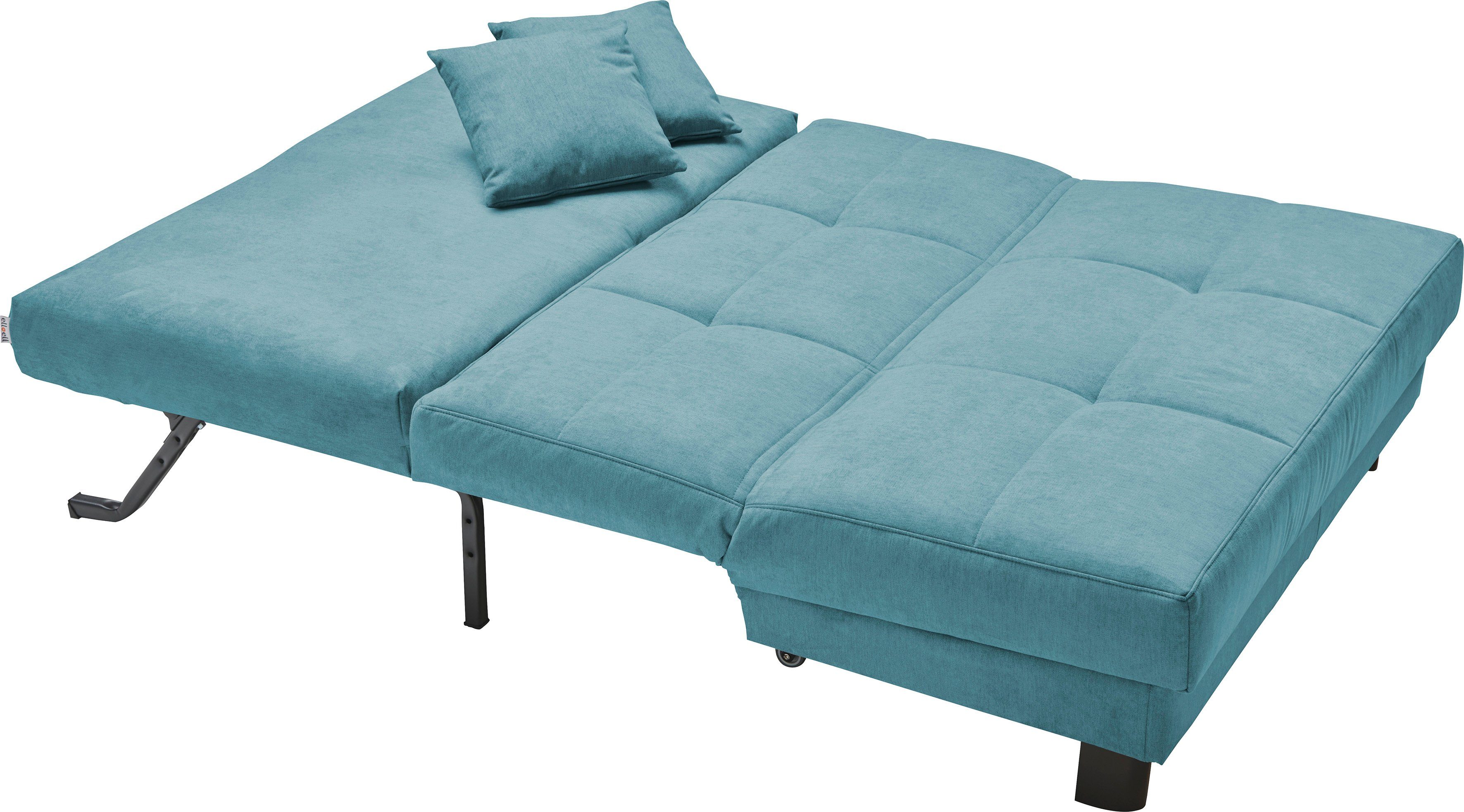 ell + ell Schlafsofa inkl. Zierkissen Breite 145 2 petrol cm, Tilda