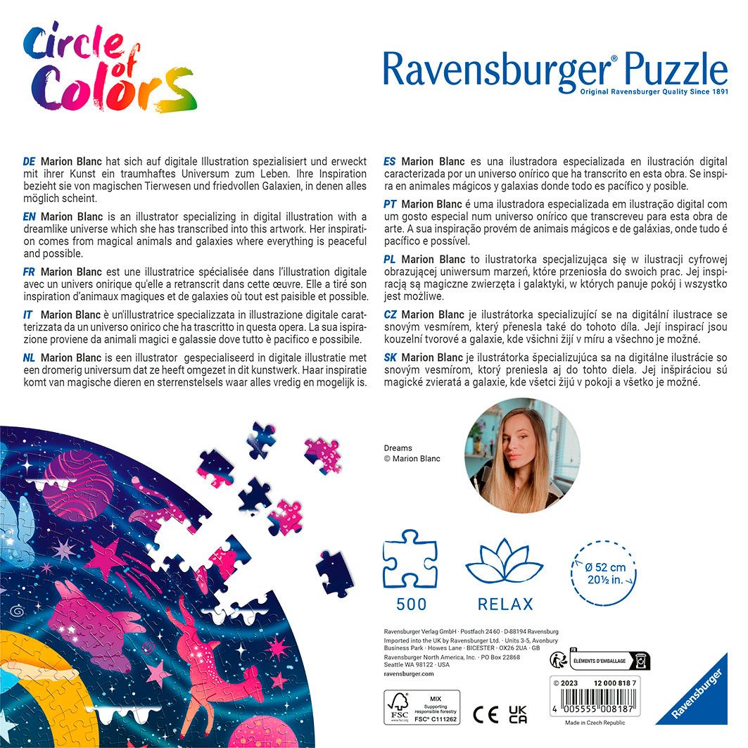 Ravensburger Puzzle Dreams, 500 Puzzleteile, Made günstig online kaufen