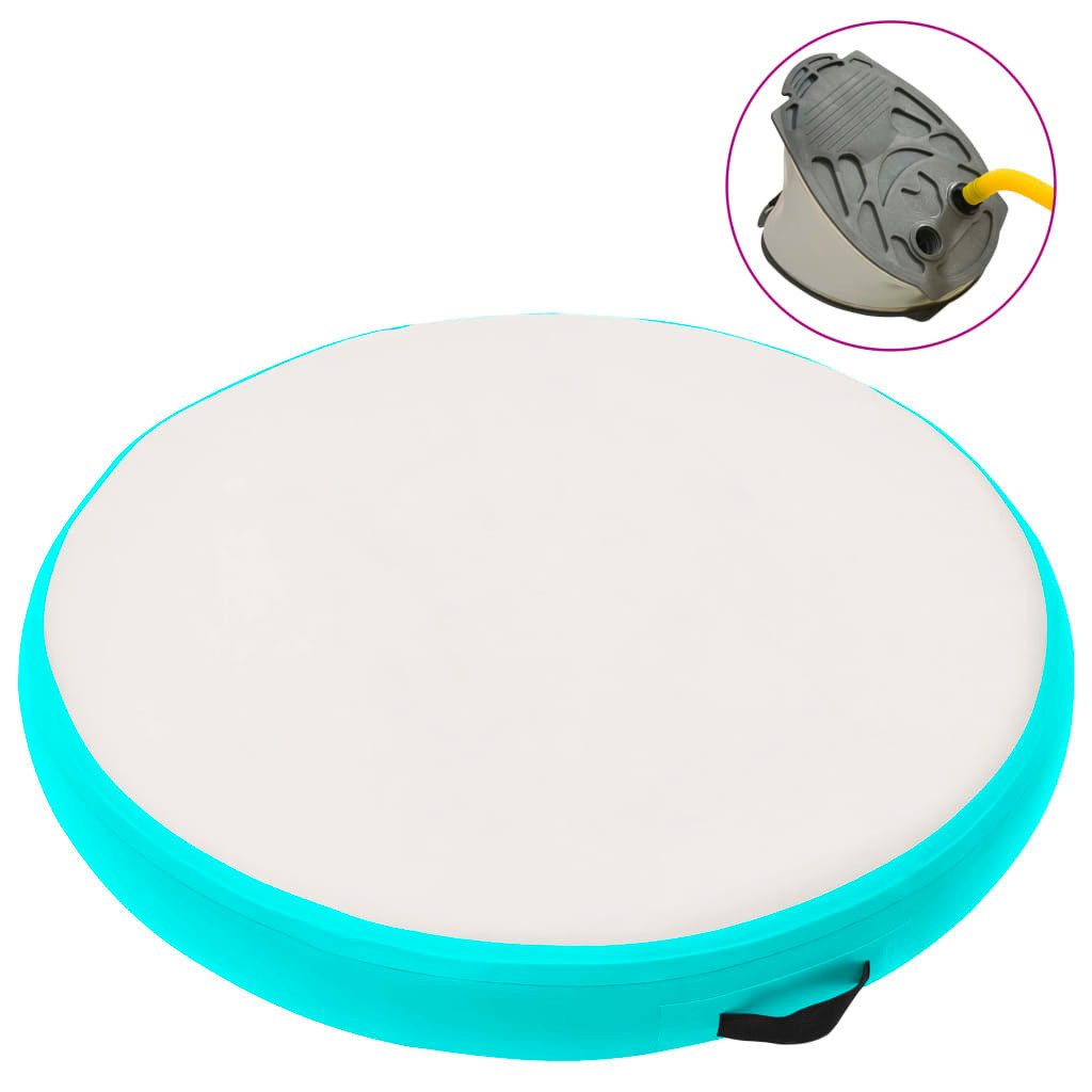 vidaXL Trainingsmatte 100 x 100 x 20 cm Air Turnmatte Track Tumbling Matte Aufblasbare mit P