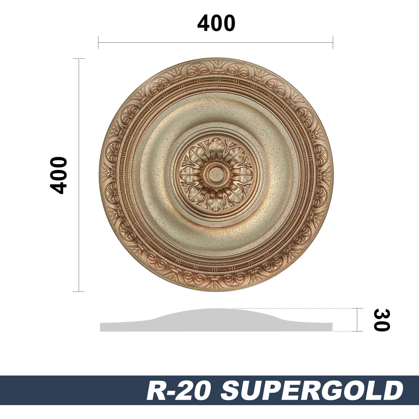 marbet design Wanddekoobjekt R-20 Super Gold günstig online kaufen
