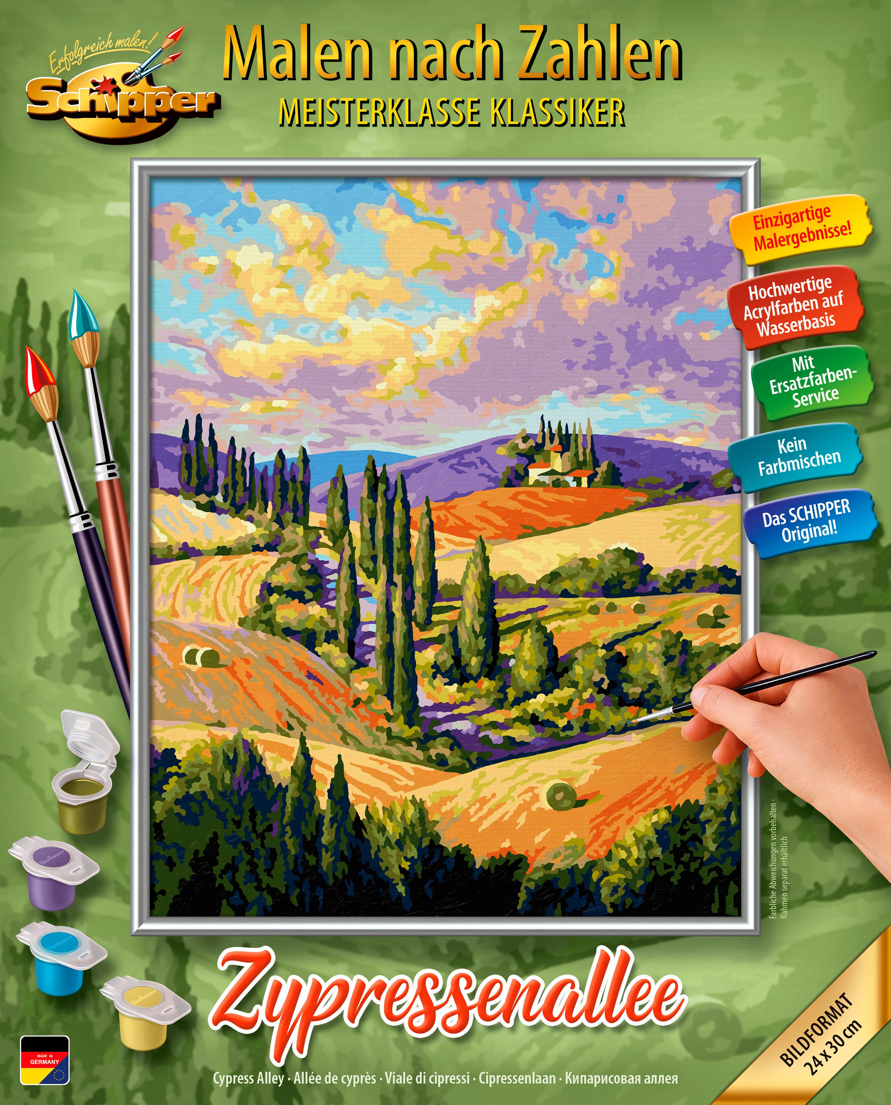 Schipper Malen nach Zahlen Meisterklasse Premium - Zypressenallee, Made in Germany