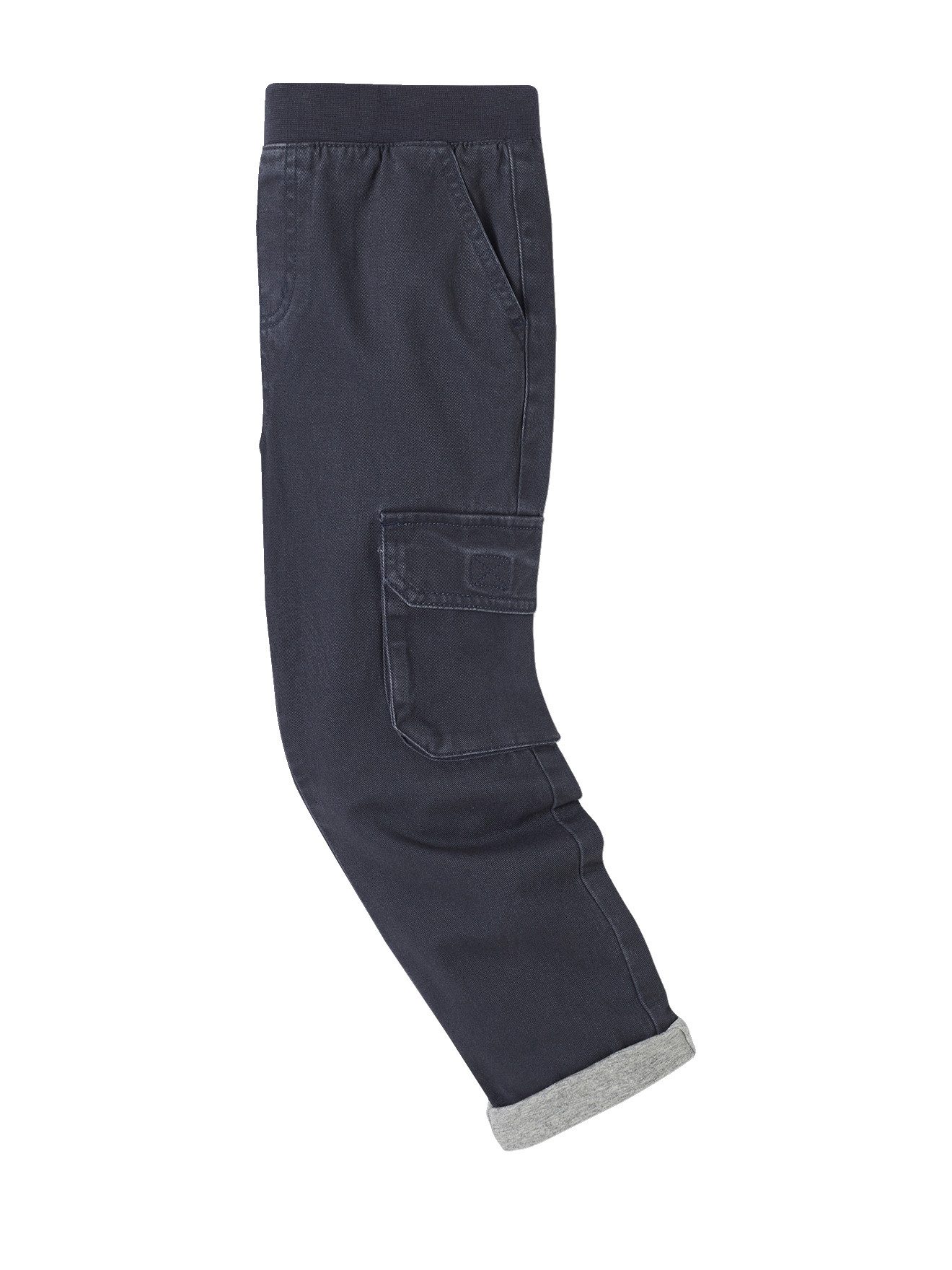 vertbaudet Cargohose Jungen Thermo-Cargohose mit Dehnbund Bundweite verstellbar