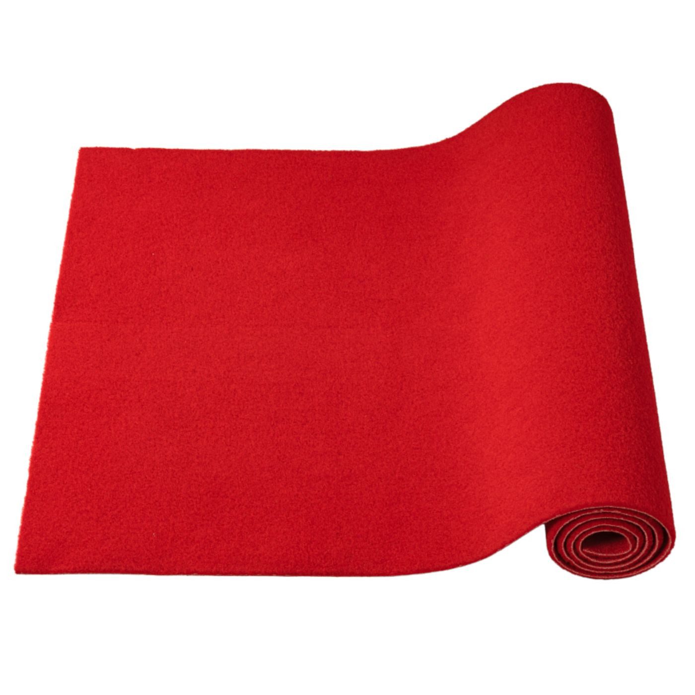 ANRO Teppich CRIS Rasenteppich Meterware 7mm pflegeleicht 80/160 cm Balkon/Terrasse, Rechteckig, Höhe: 7 mm, schwer entflammbar Größe: 100x80cm Uni Rot