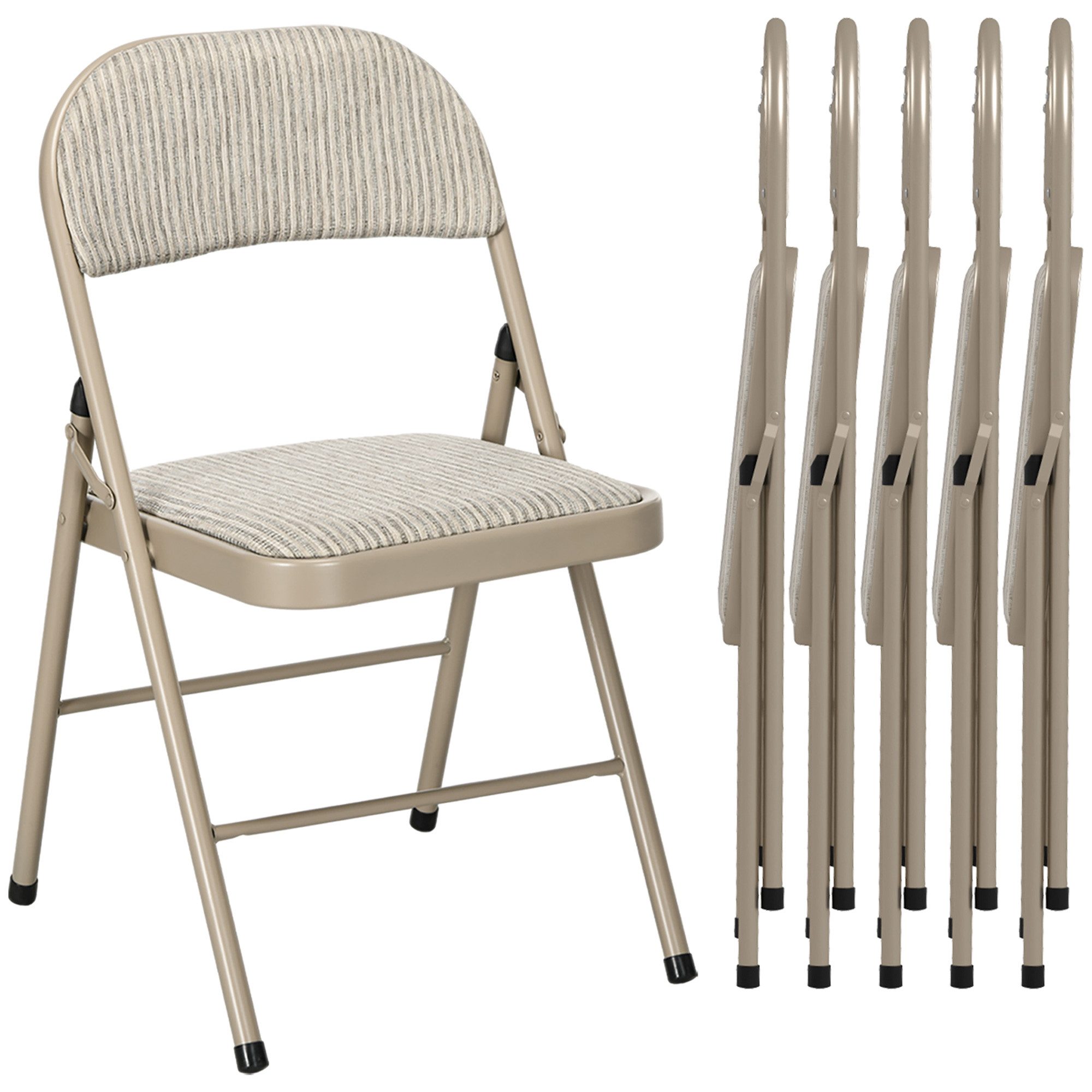HOMCOM Klappstuhl Campingstuhl mit Gepolsteter Rückenlehne, günstig online kaufen